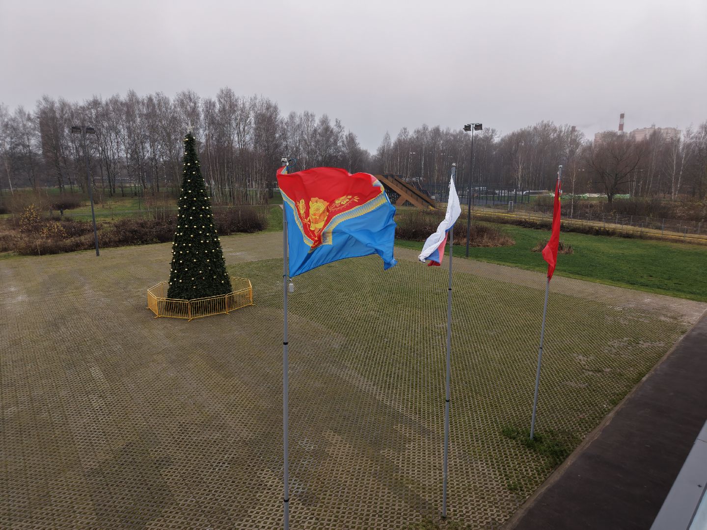 видео с коптера, парк меленки, благоустройство павлово-посадский,