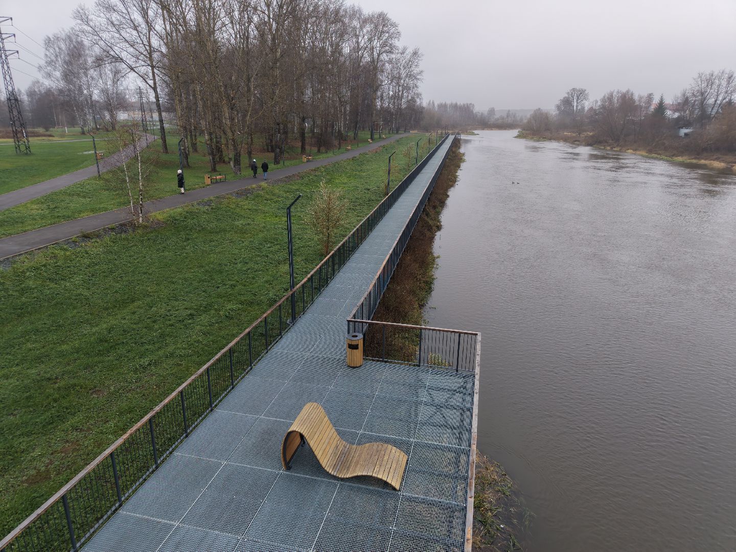 видео с коптера, парк меленки, благоустройство павлово-посадский,