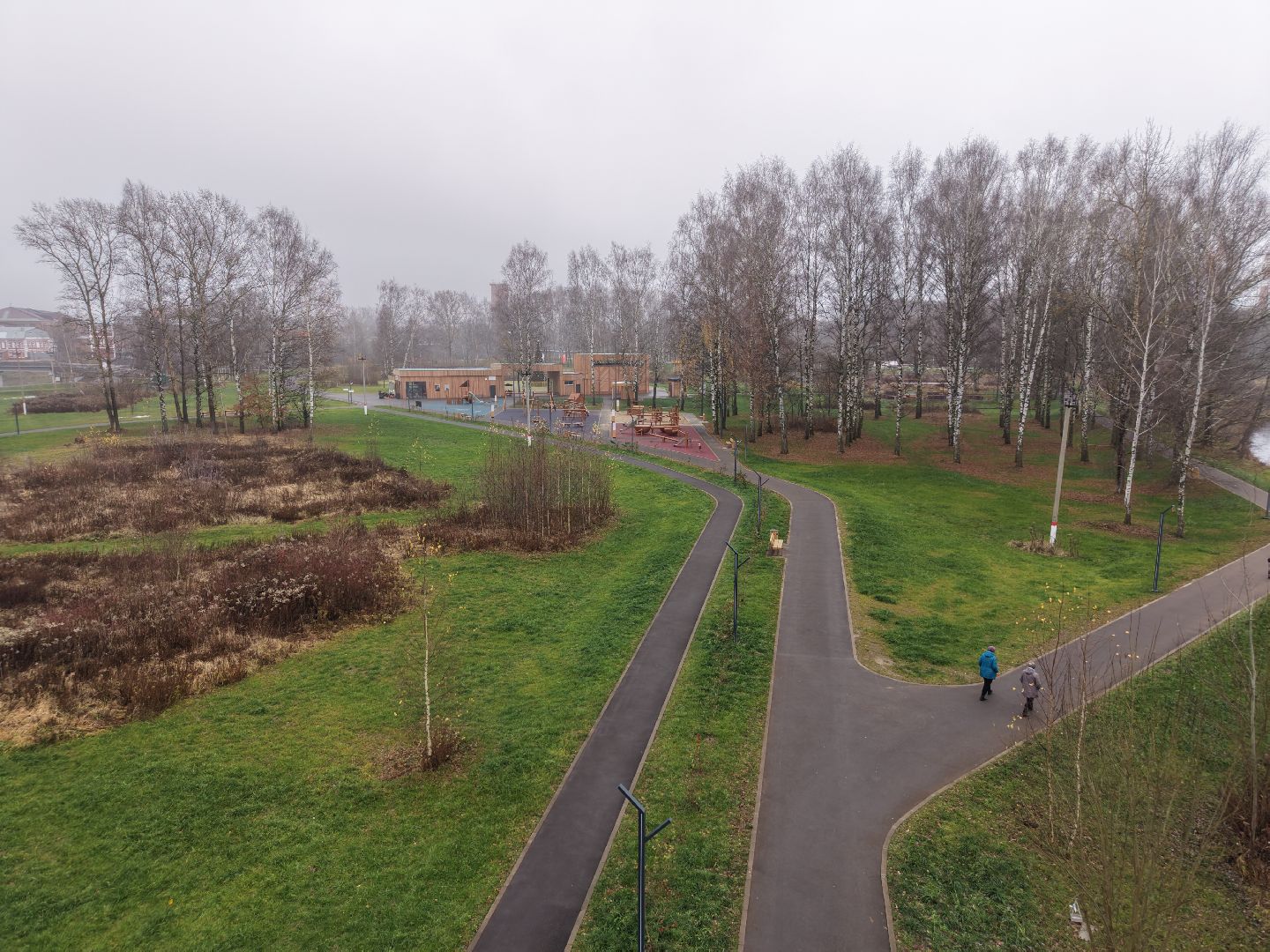 видео с коптера, парк меленки, благоустройство павлово-посадский,