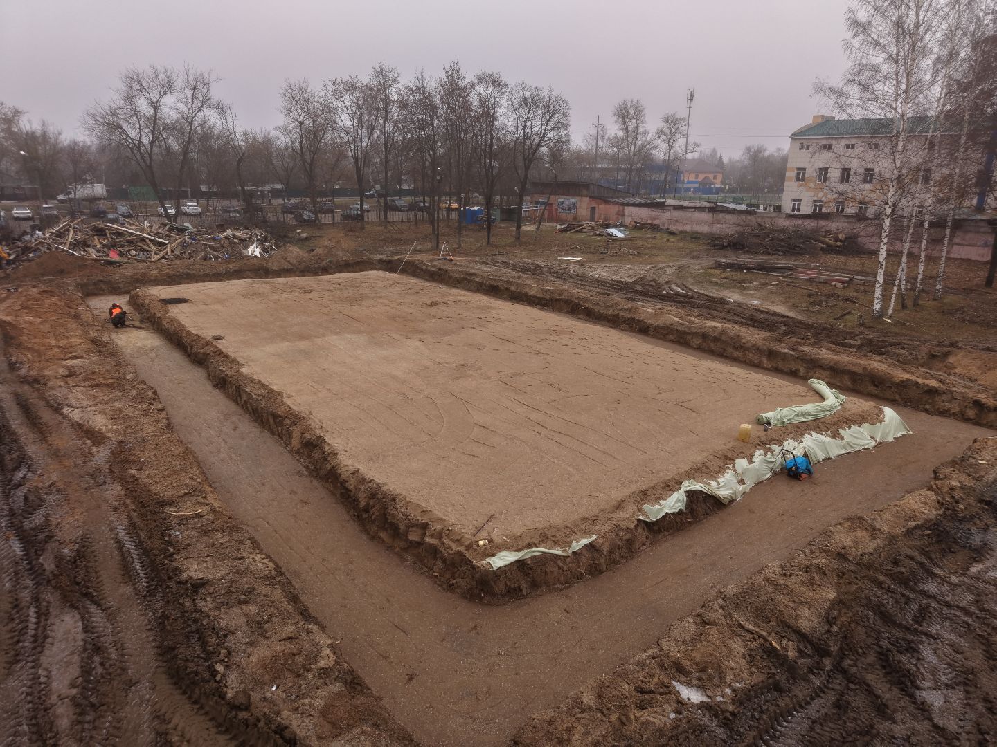 видео с коптера, стадион Филимоновский,стадион Филимоновский в Павловском Посаде,