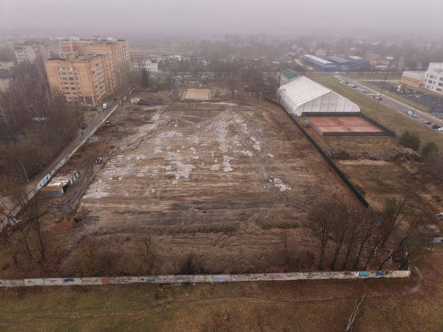 видео с коптера, стадион Филимоновский,стадион Филимоновский в Павловском Посаде,
