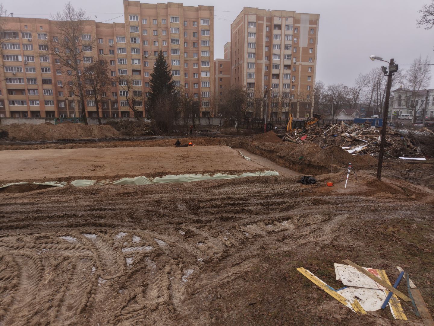 видео с коптера, стадион Филимоновский,стадион Филимоновский в Павловском Посаде,