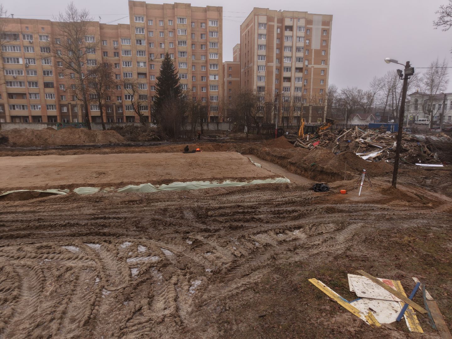 видео с коптера, стадион Филимоновский,стадион Филимоновский в Павловском Посаде,