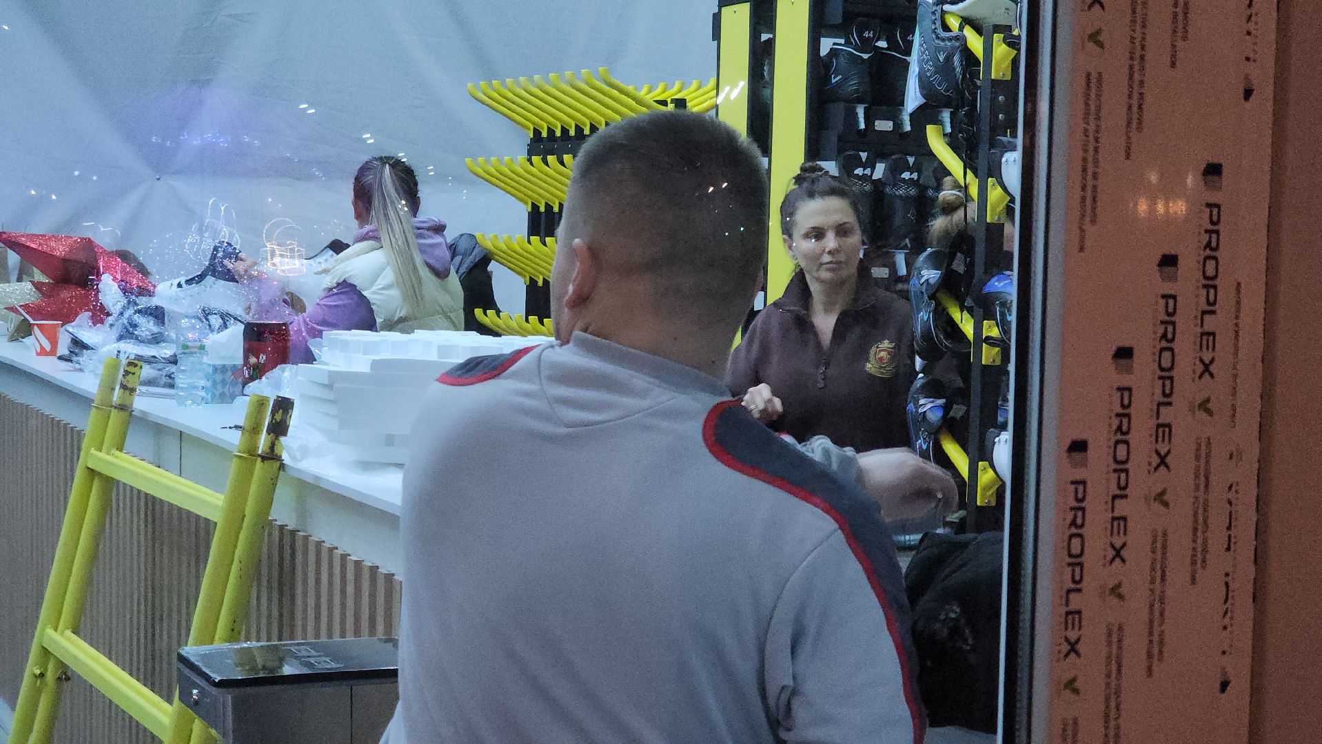 долгопрудный,  центральный парк, каток, новогодняя инсталляция,прокат коньков,