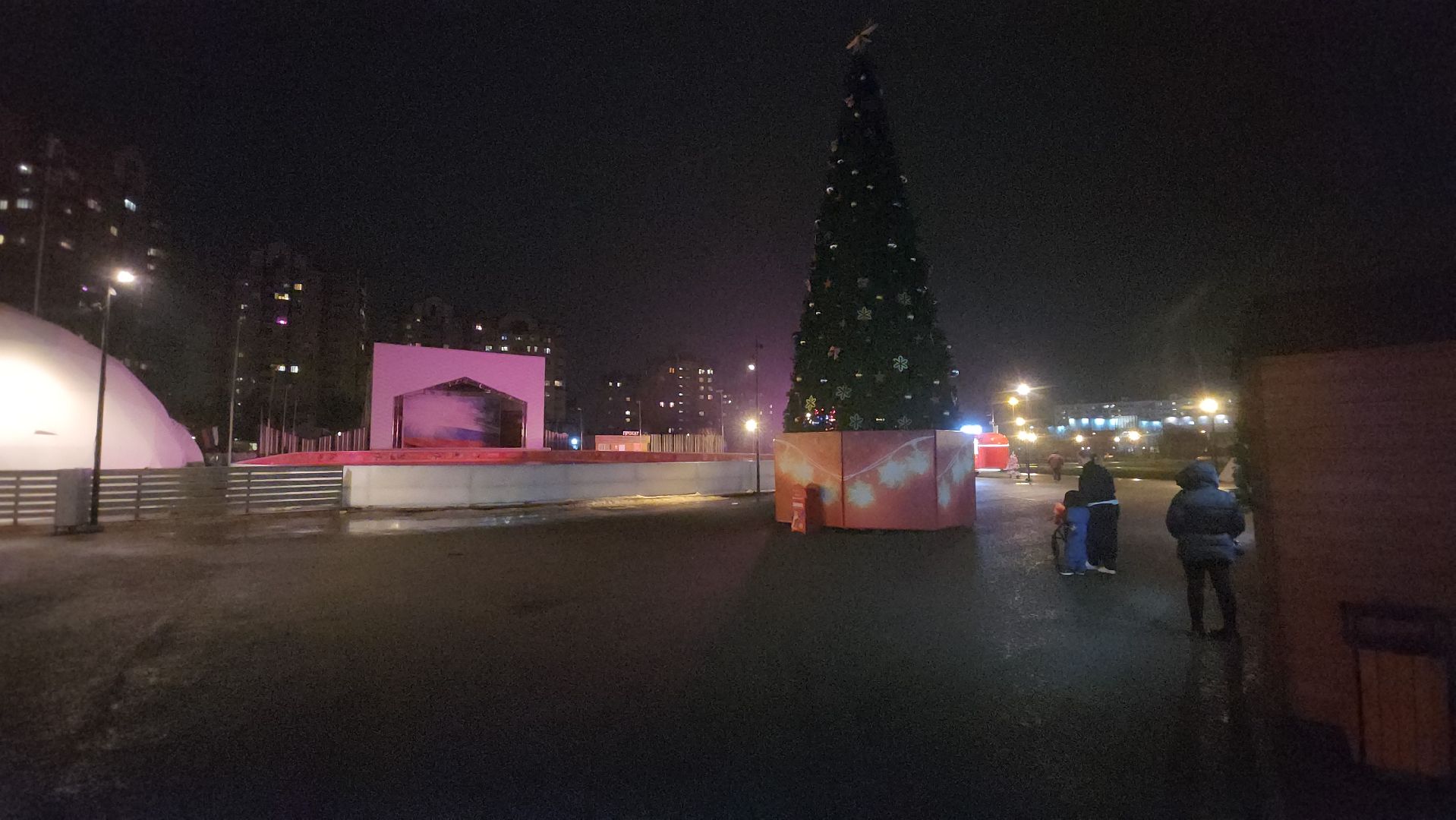 долгопрудный,  центральный парк, каток, новогодняя инсталляция,прокат коньков,