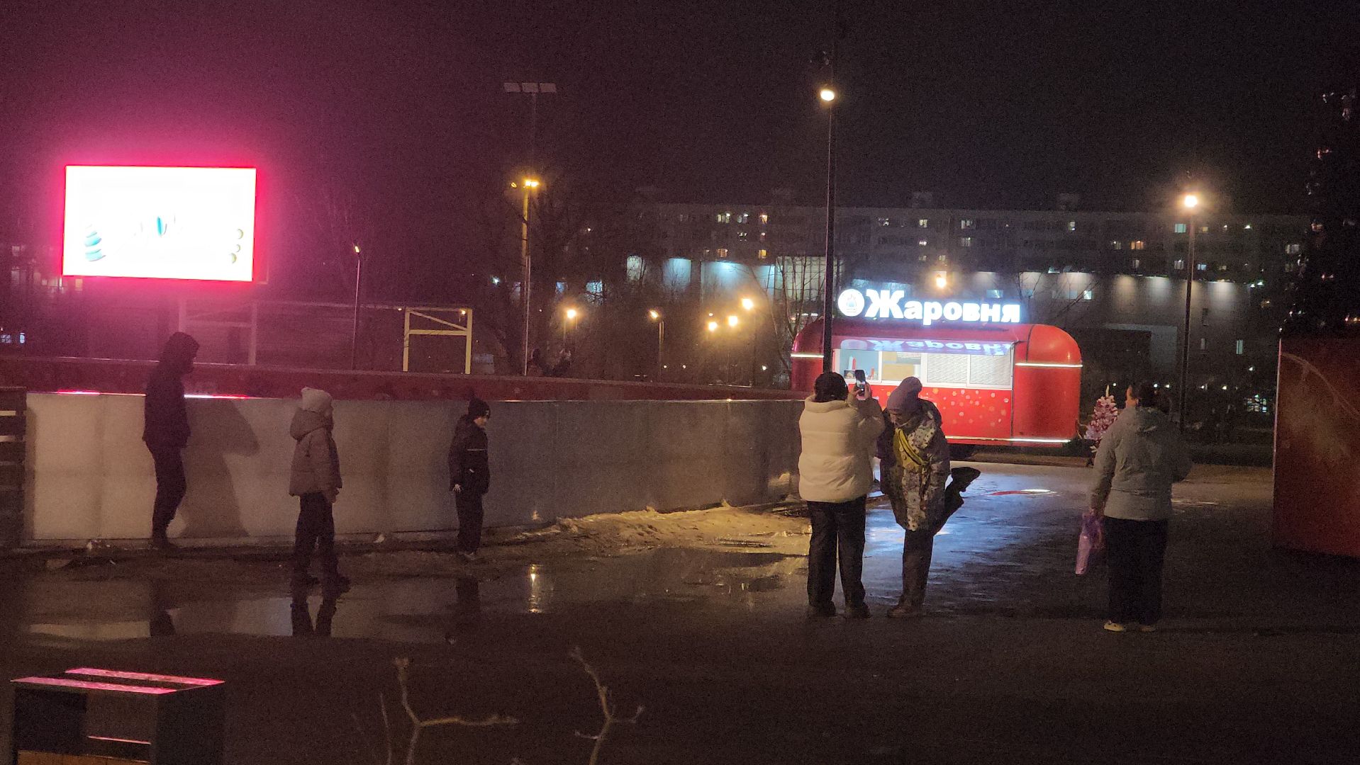 долгопрудный,  центральный парк, каток, новогодняя инсталляция,прокат коньков,