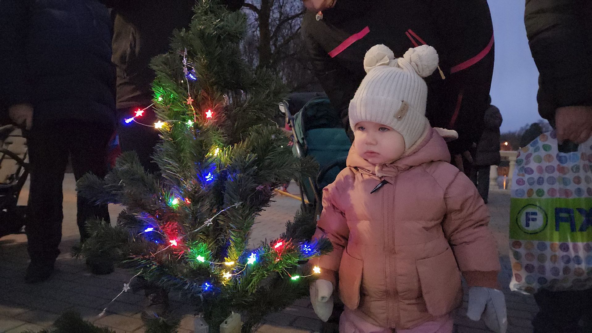 зажжение елки, зима в подмомсковье, парки красногорска,парк ивановские пруды,