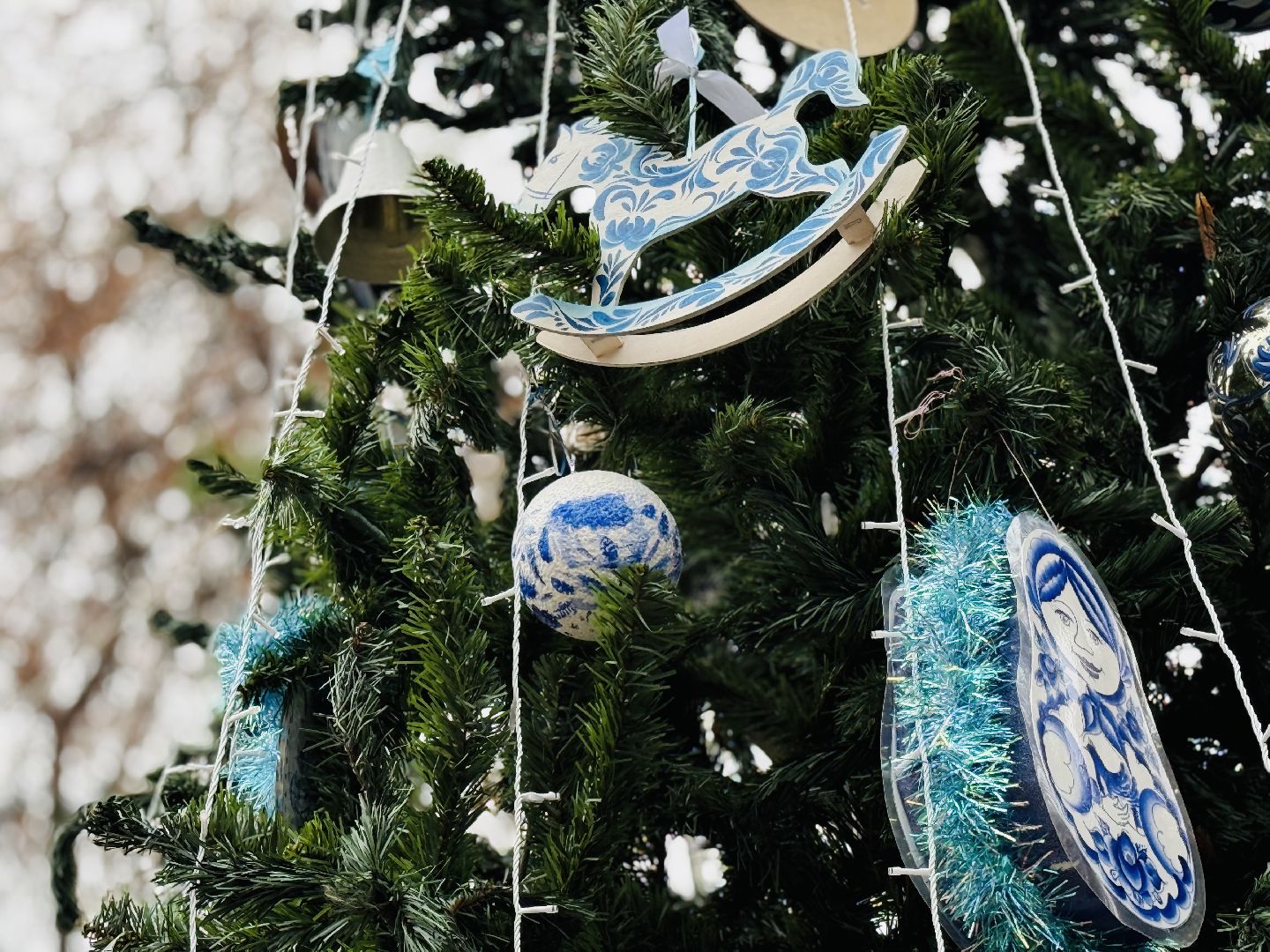 новый год, новогодние украшения, украшение города к новому году, раменское, раменский городской парк,