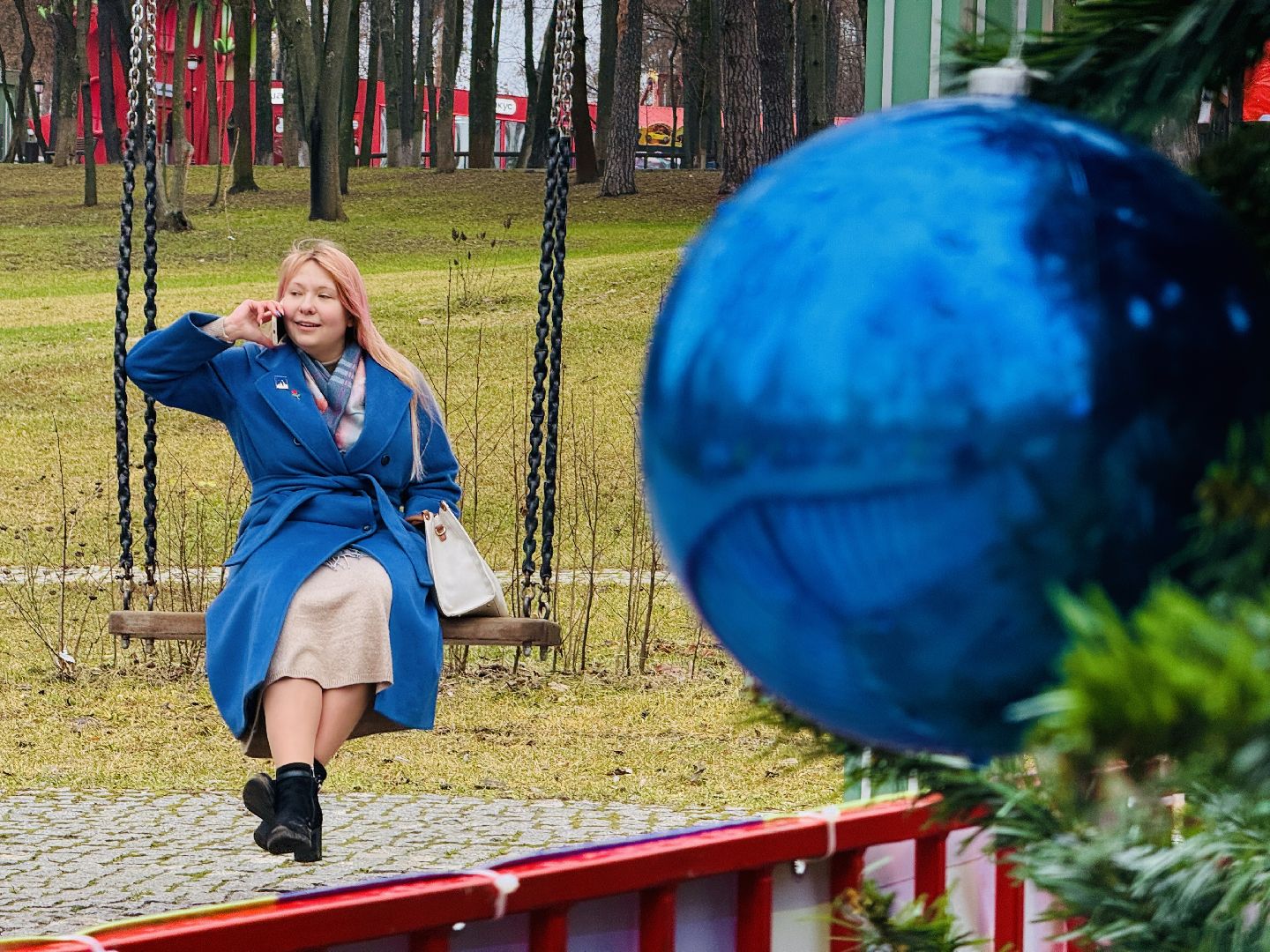 новый год, новогодние украшения, украшение города к новому году, раменское, раменский городской парк,