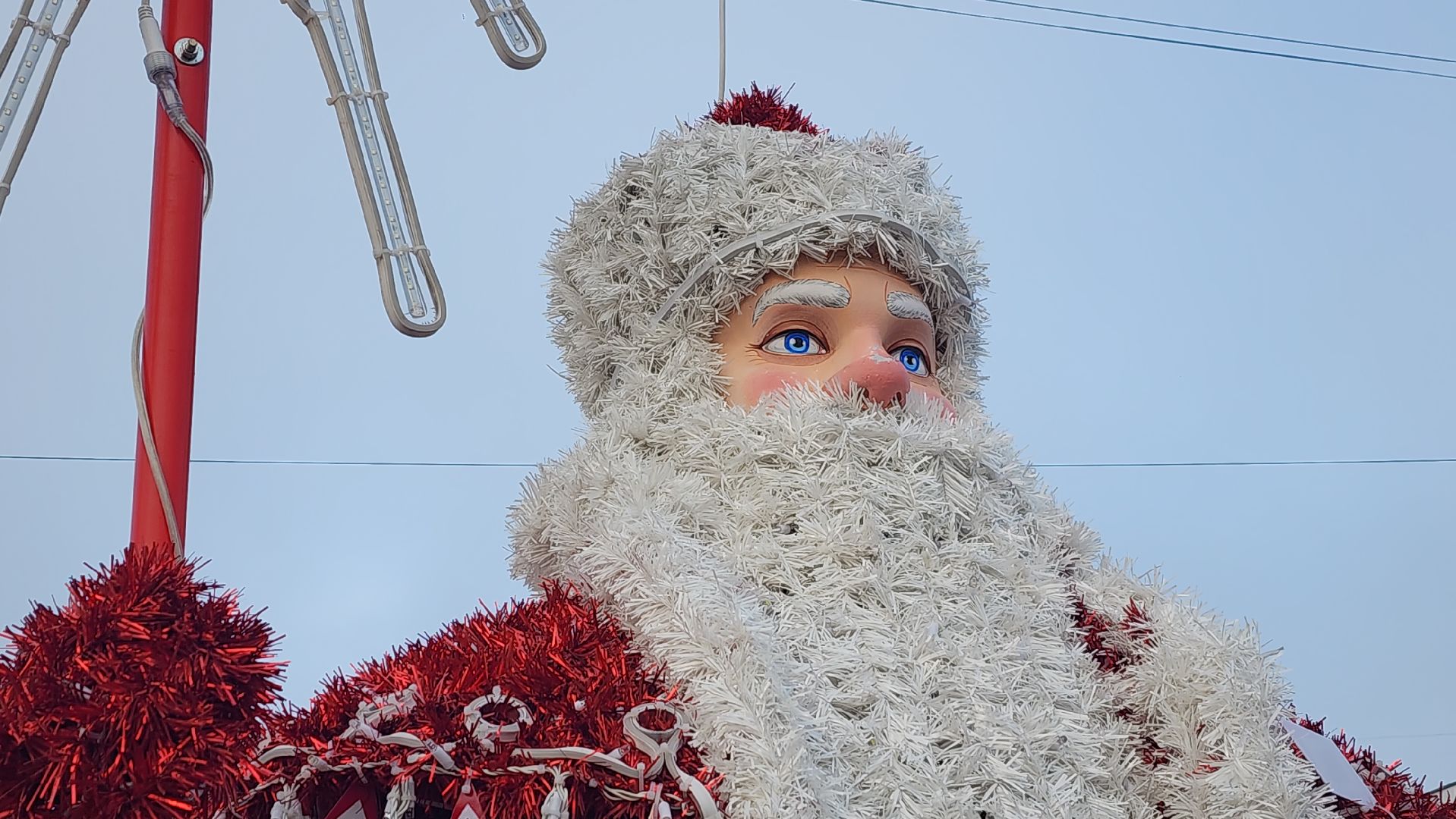 волоколамск, зима в подмомсковье, украшение города,