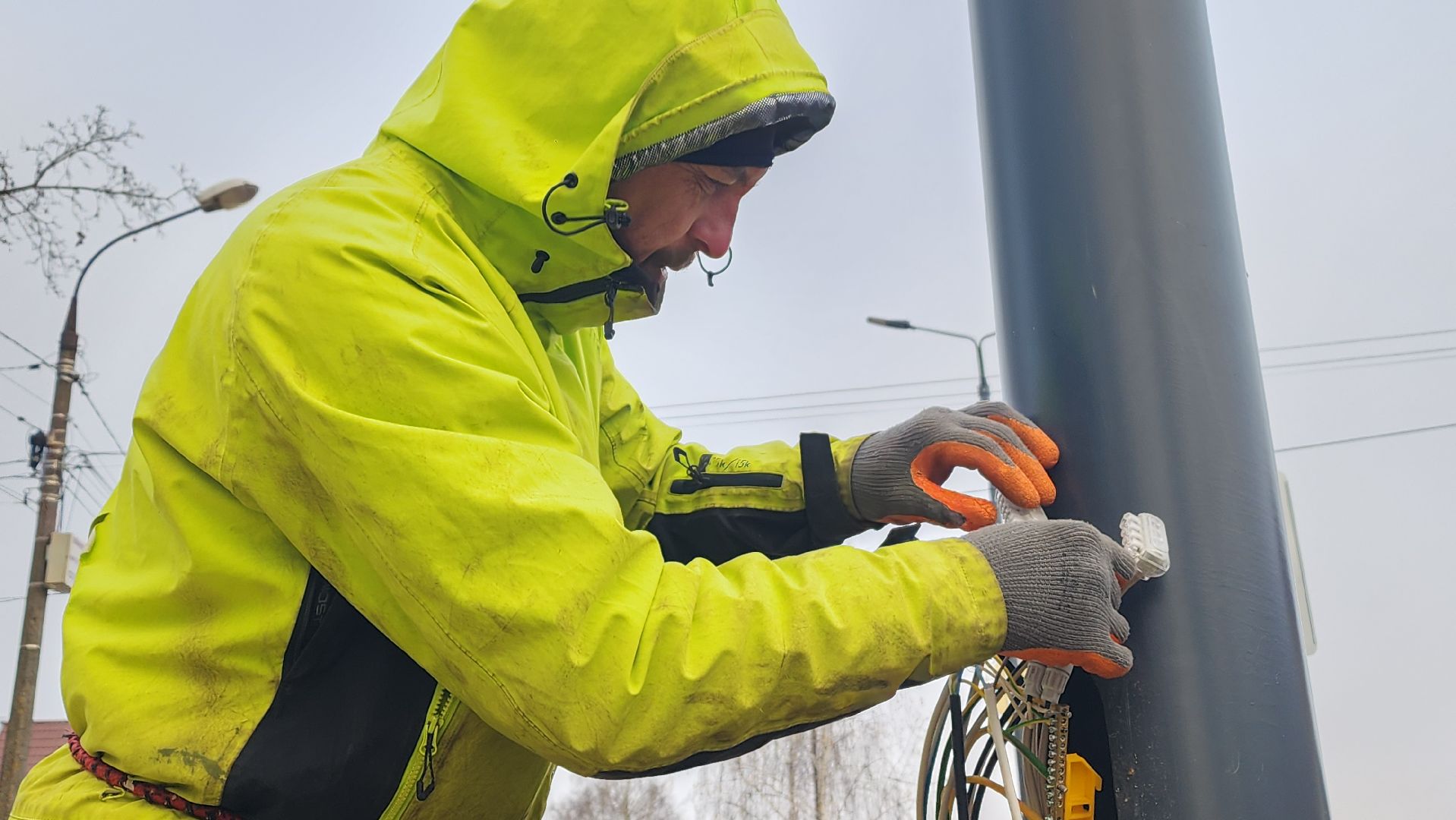 волоколамск, зима в подмомсковье, украшение города,
