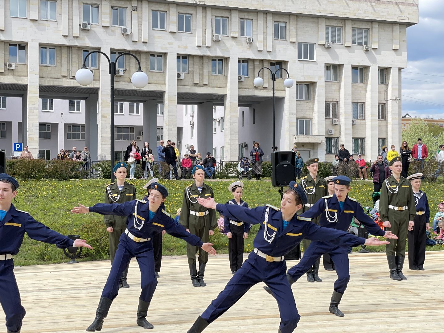 Праздник, парк, люди, 9 мая