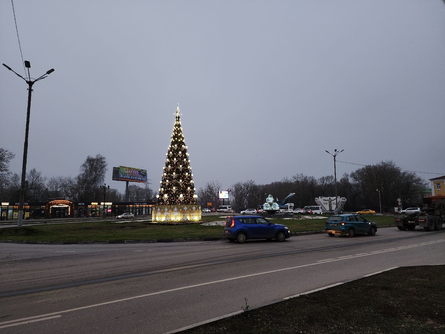Ногинск, Украшения, Новый год, Сквер, Елка, Общество,