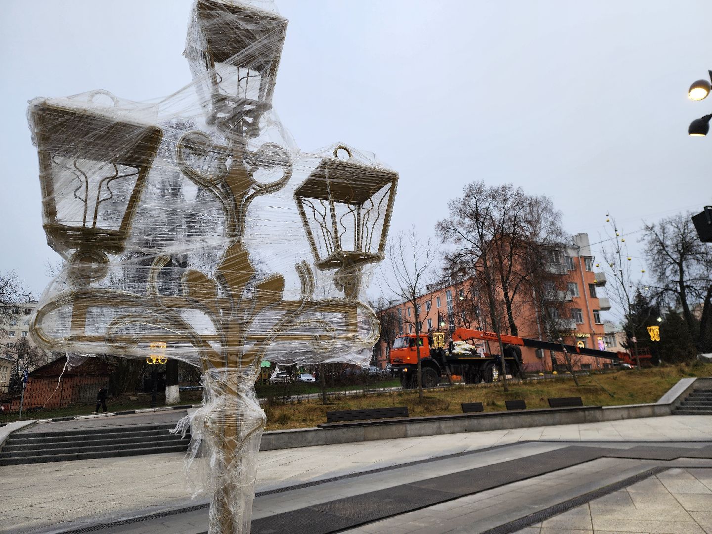 Ногинск, Украшения, Новый год, Сквер, Елка, Общество,