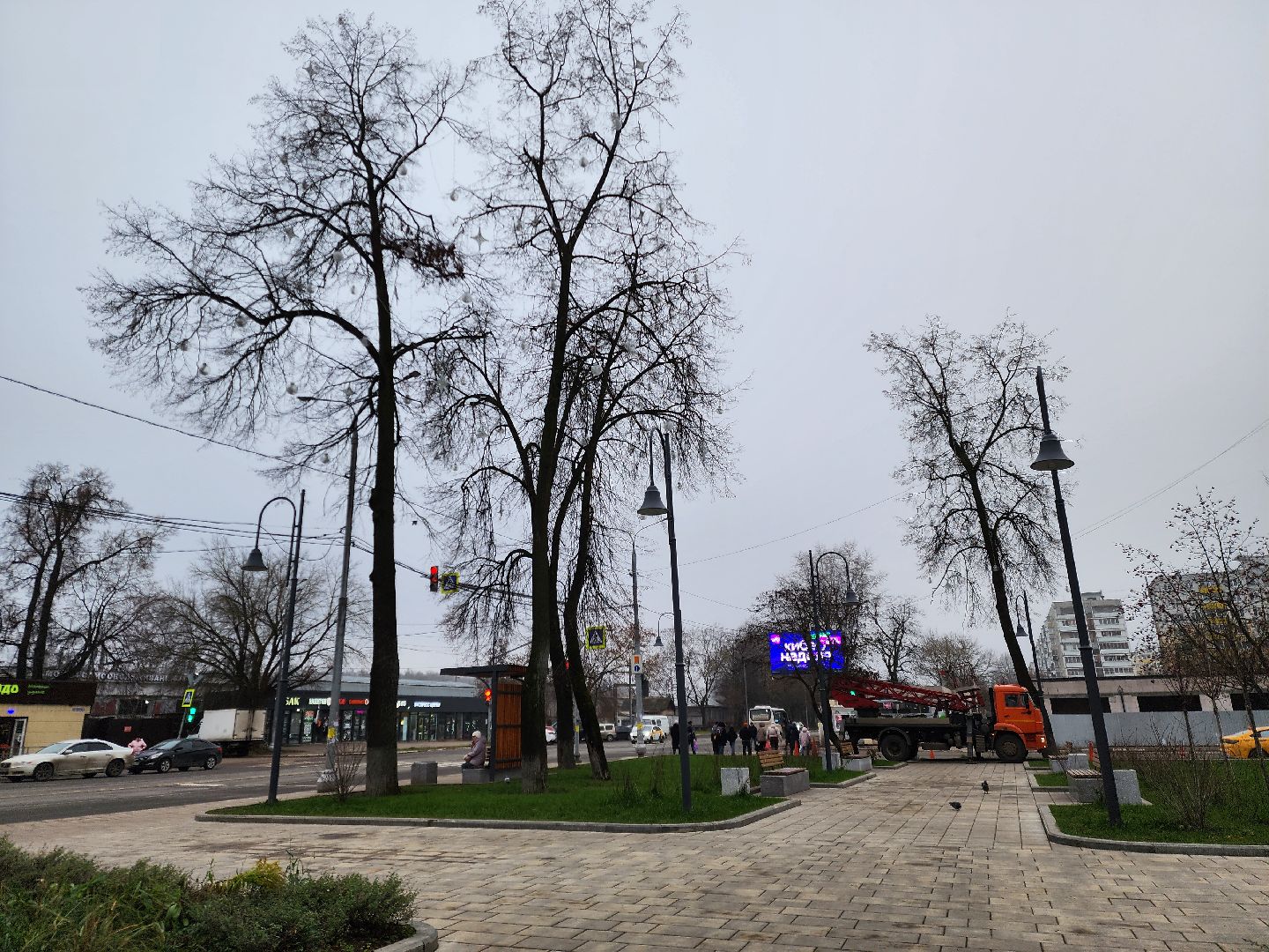 Ногинск, Украшения, Новый год, Сквер, Елка, Общество,