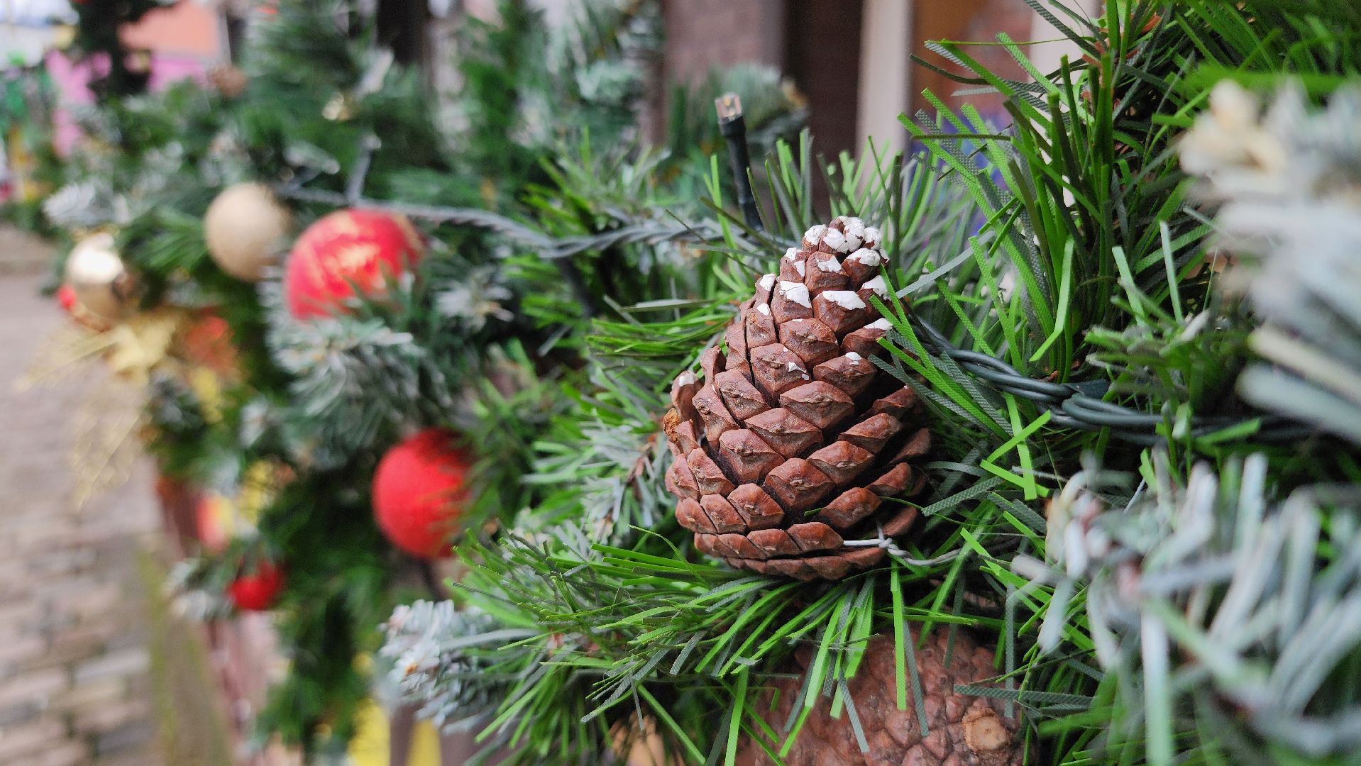 Руза, первый день зимы, украшение города к новому году, благоустройство,