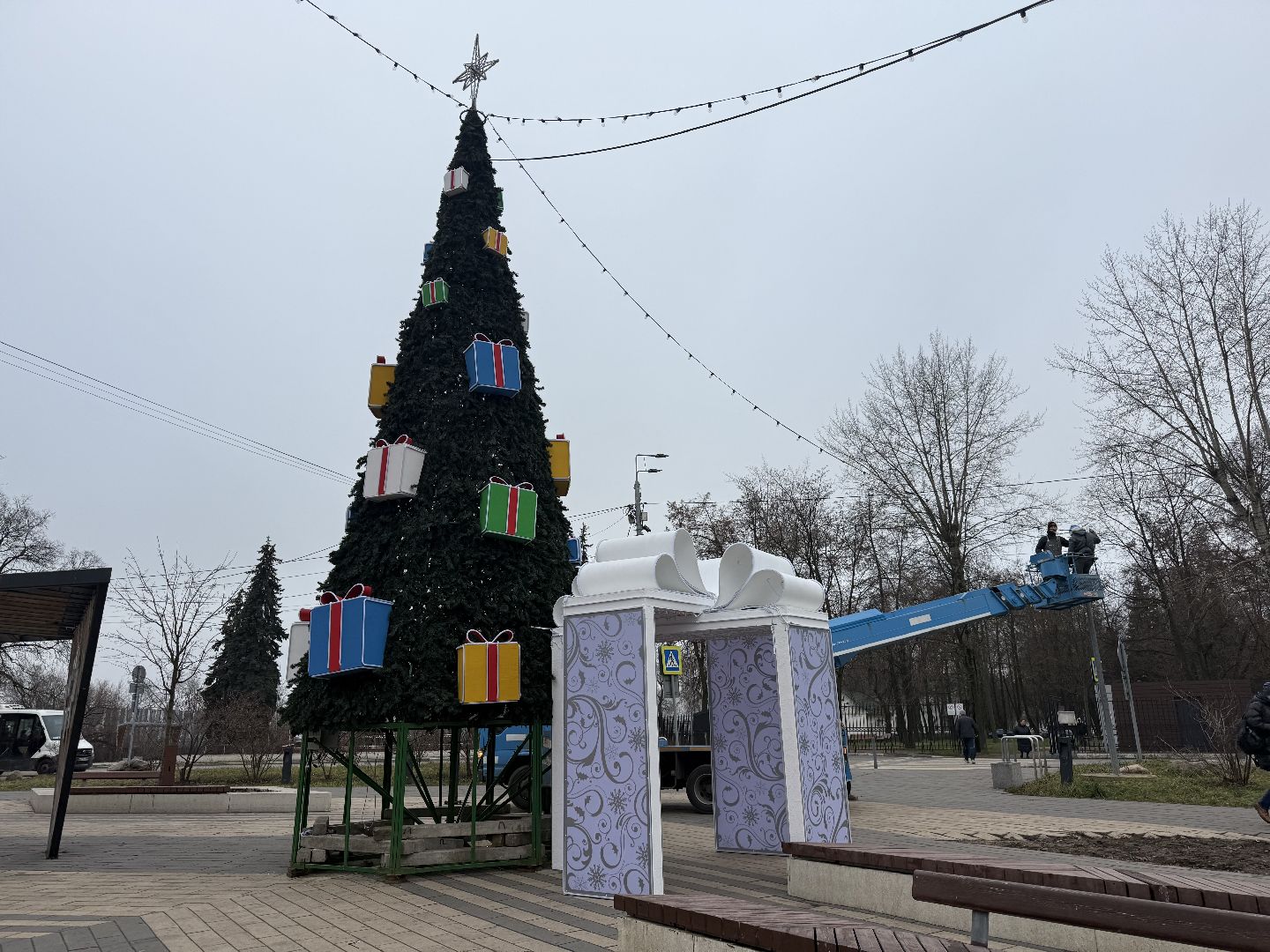 Котельники , зима в подмосковье 2025, Украшение, новогодние елки, Праздники ,