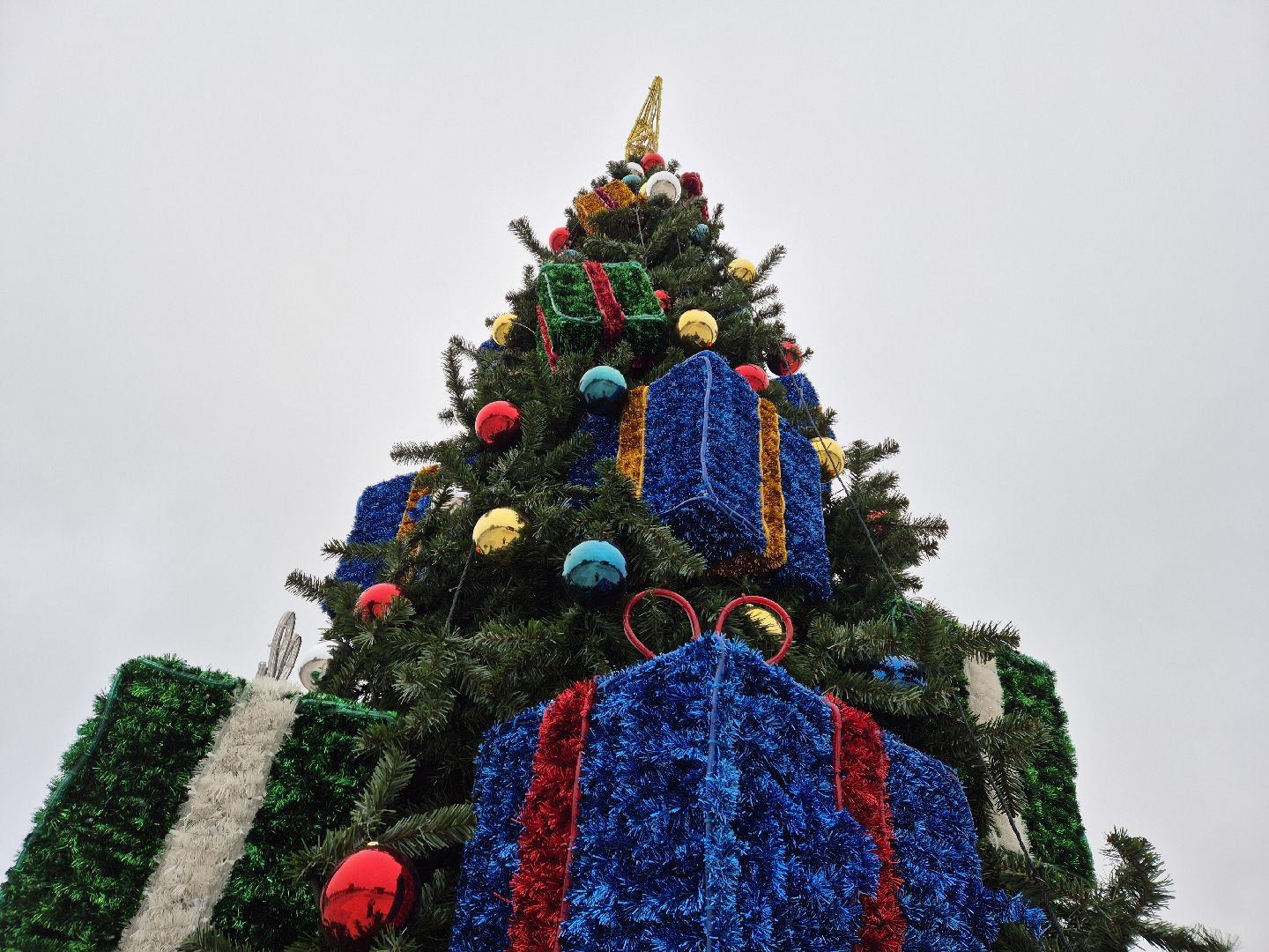 орехово-зуево, зима в подмомсковье, новогоднее оформление,