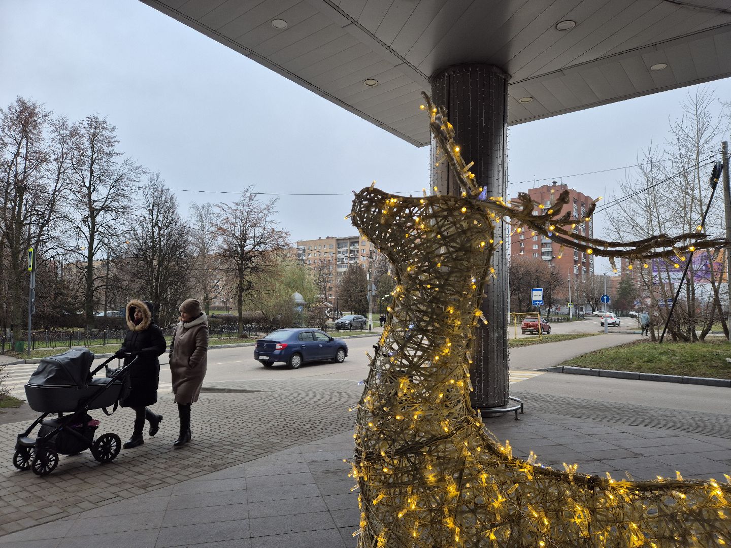 орехово-зуево, зима в подмомсковье, новогоднее оформление,