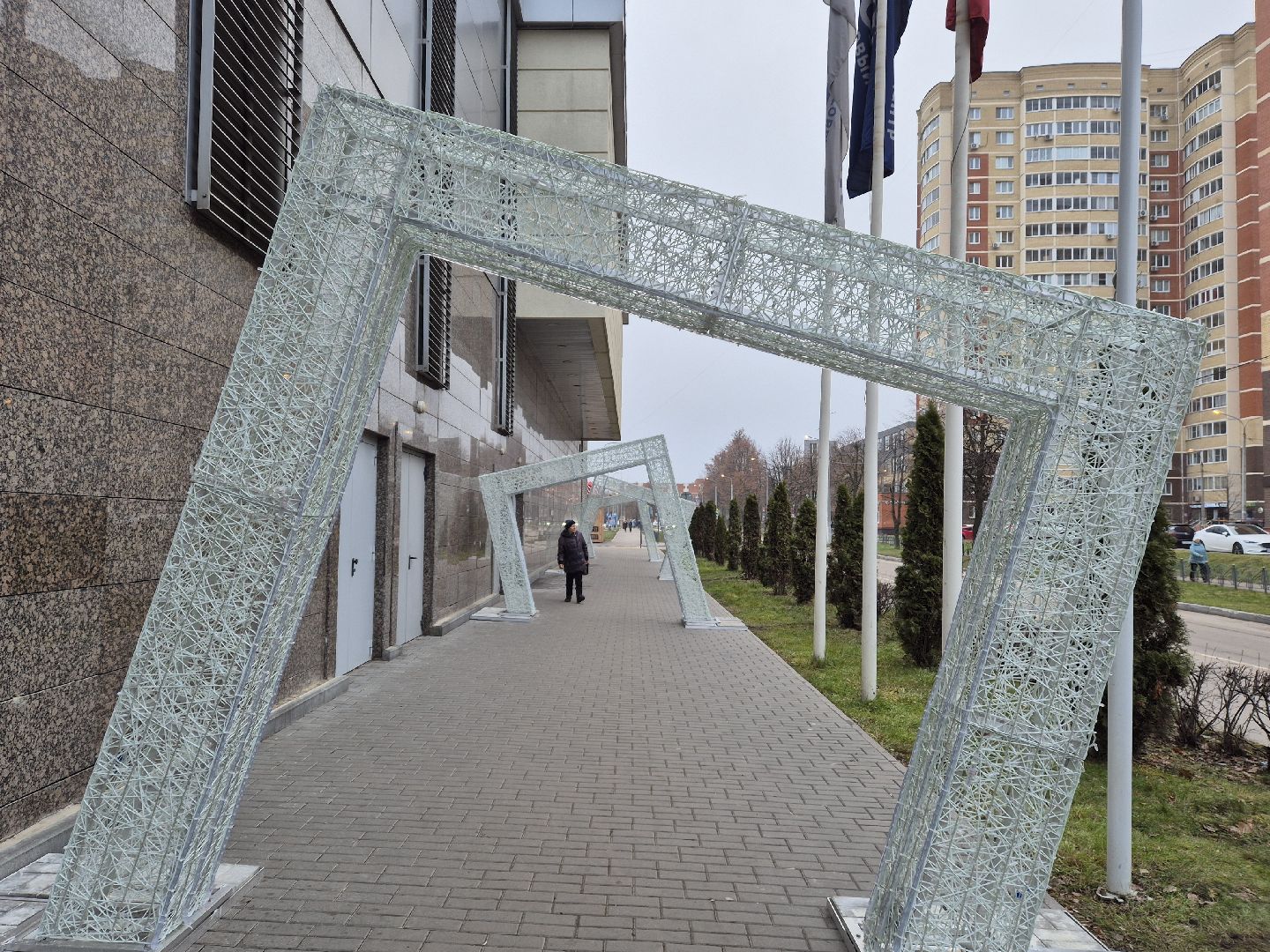 орехово-зуево, зима в подмомсковье, новогоднее оформление,