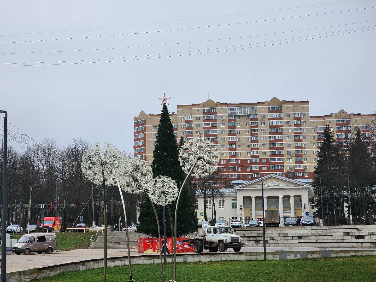 красноармейск, городской округ пушкинский, первый день зимы, новогодние украшения,