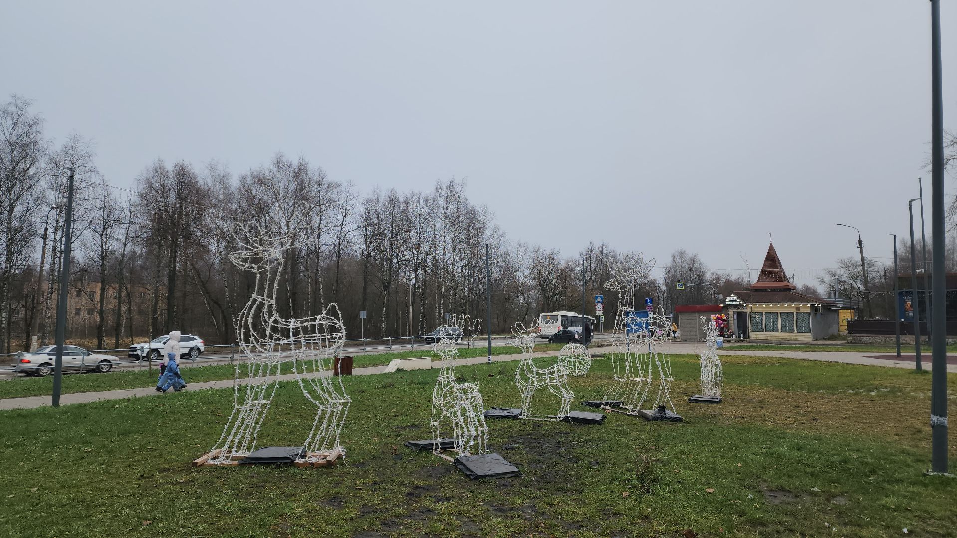 красноармейск, городской округ пушкинский, первый день зимы, новогодние украшения,