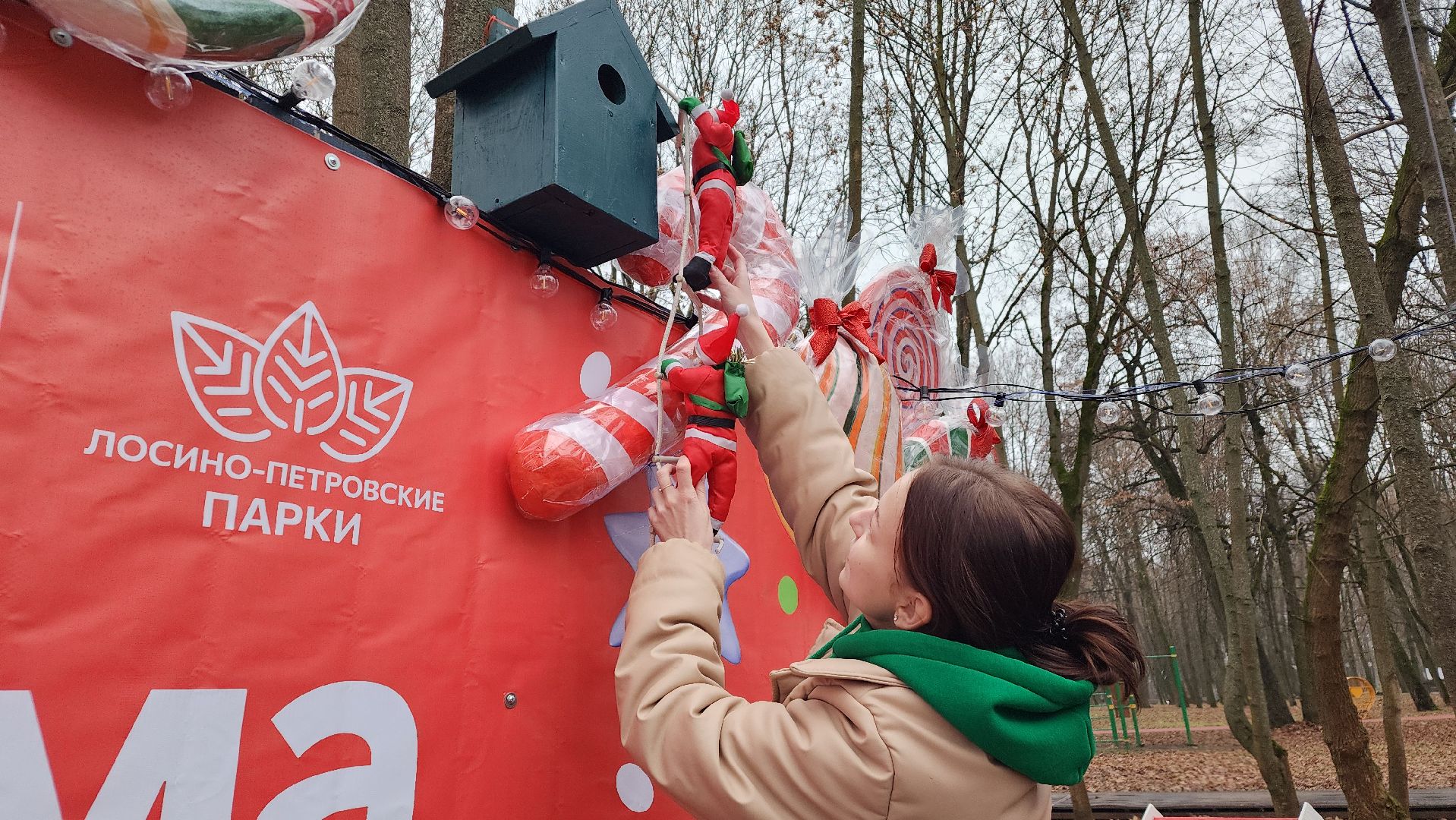 зима в подмомсковье, праздник, парки подмосковья, лосино-петровский,