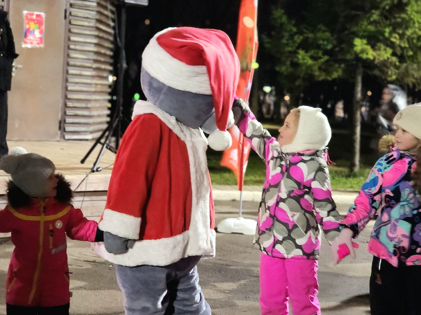 новый год, ёлка, открытие сезона, Парк, гуляние в парке,