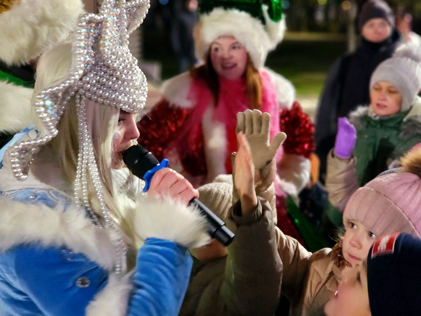 новый год, ёлка, открытие сезона, Парк, гуляние в парке,