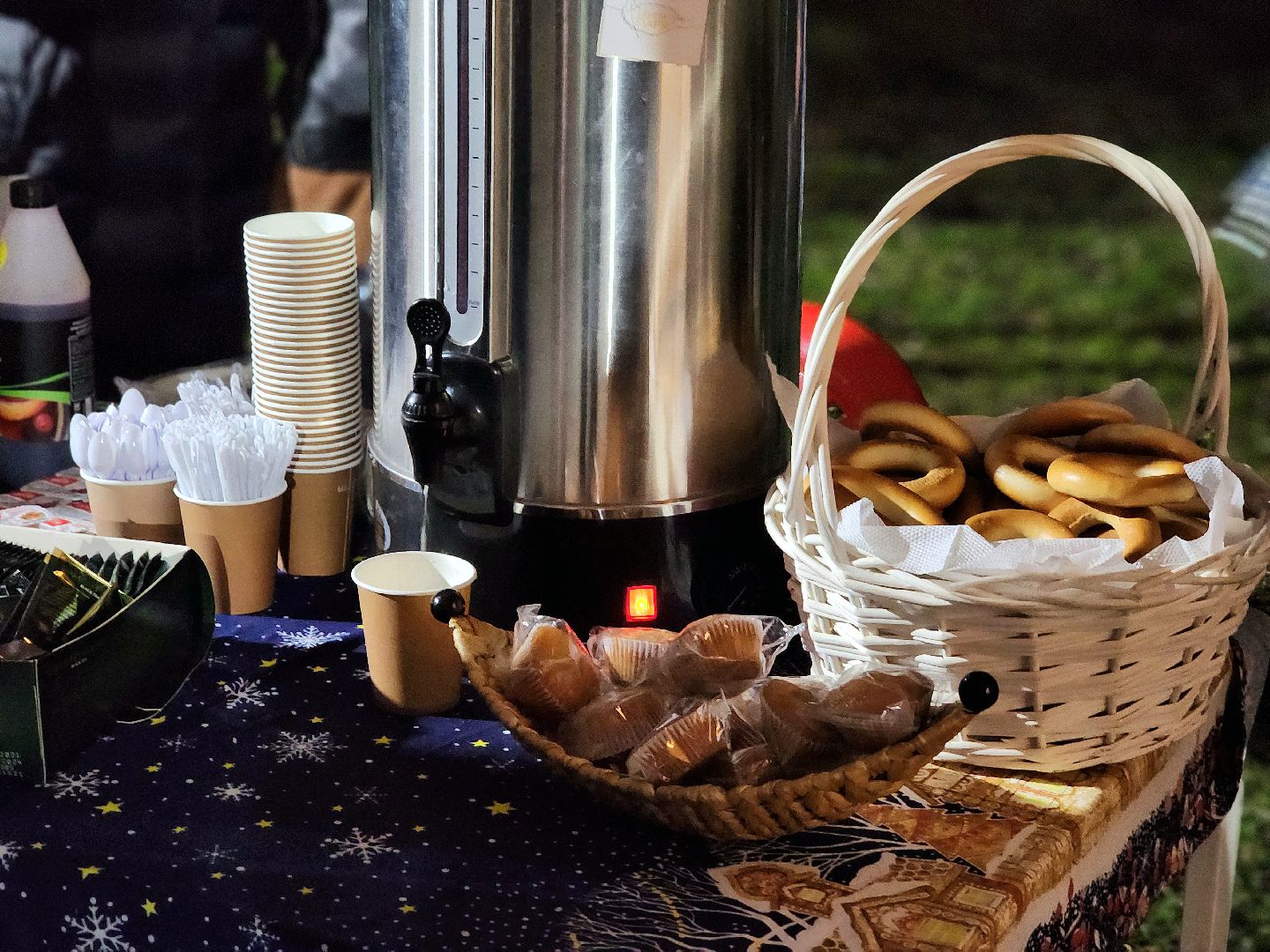 новый год, ёлка, открытие сезона, Парк, гуляние в парке,