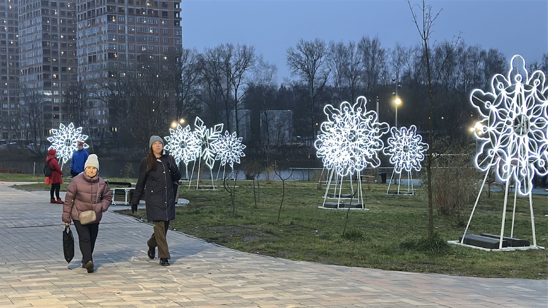 пушкинский городской округ, пушкино, Городские украшения , иллюминация,