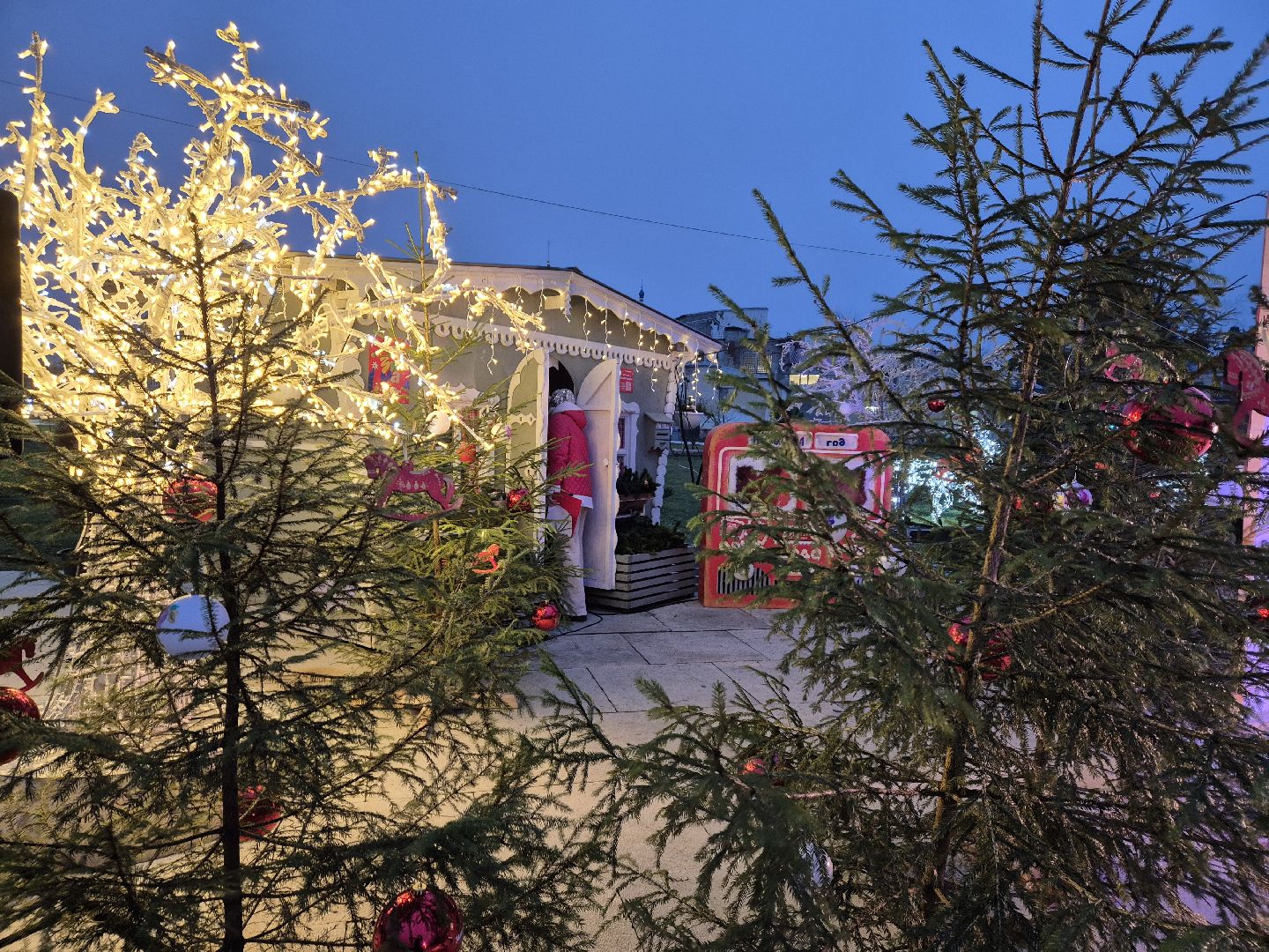 зима в подмосковье, орехово-зуевский округ, ликино-дулево, концерт в парке,