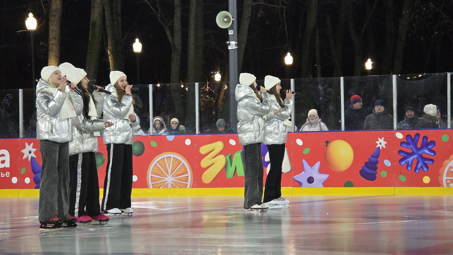Коломна, каток, зима в подмосковье,