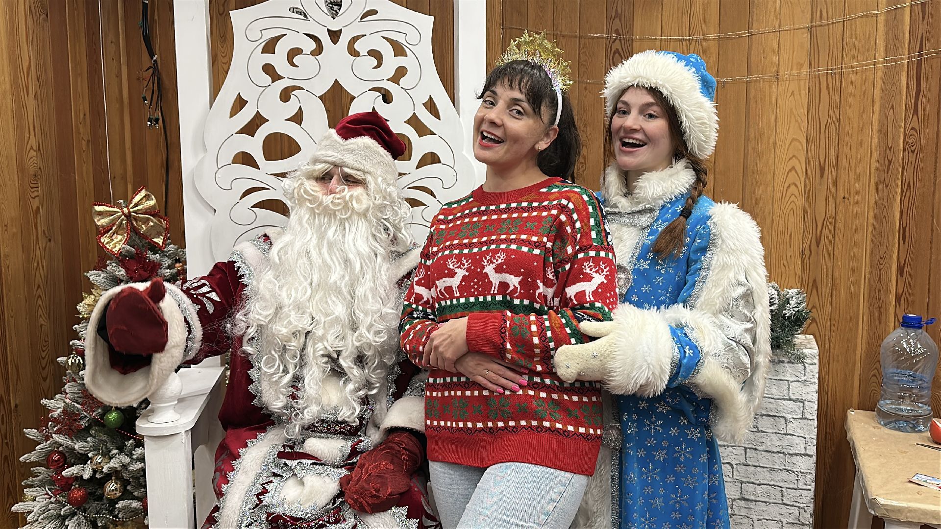 зима в подмосковье, пушкинский городской округ, ивантеевка, городской парк ивантеевки, дед мороз, зажжение елки, зажжение огней на елке,