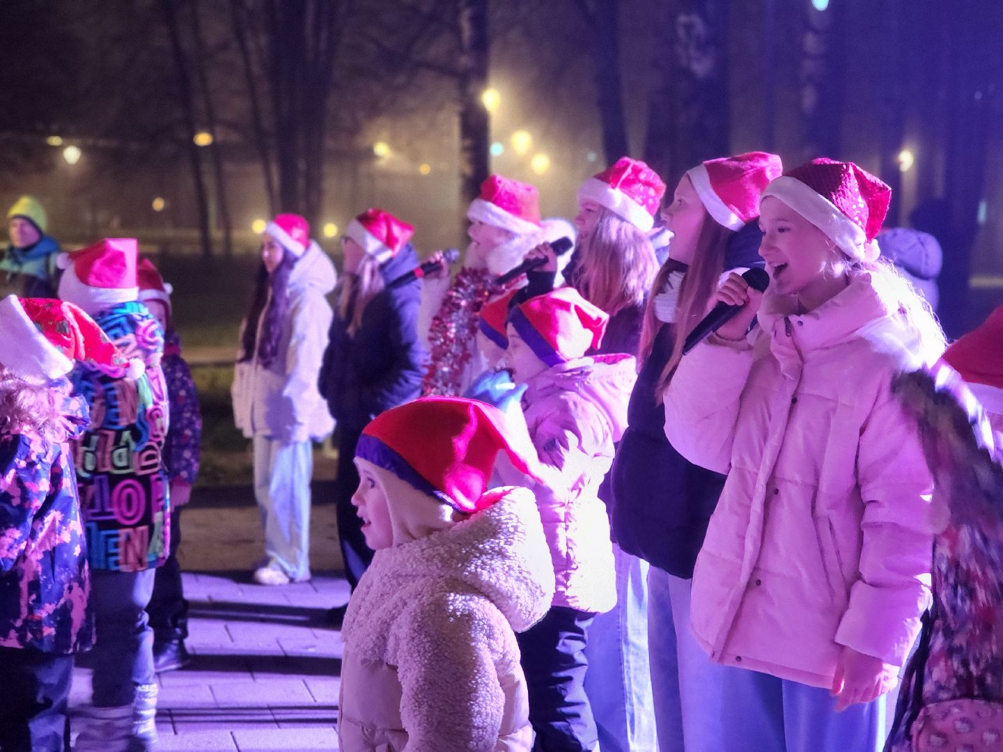 сергиево-посадский городской округ, краснозаводск, парк победы, зима в  подмосковье, зимний сезон в парке, ёлка,