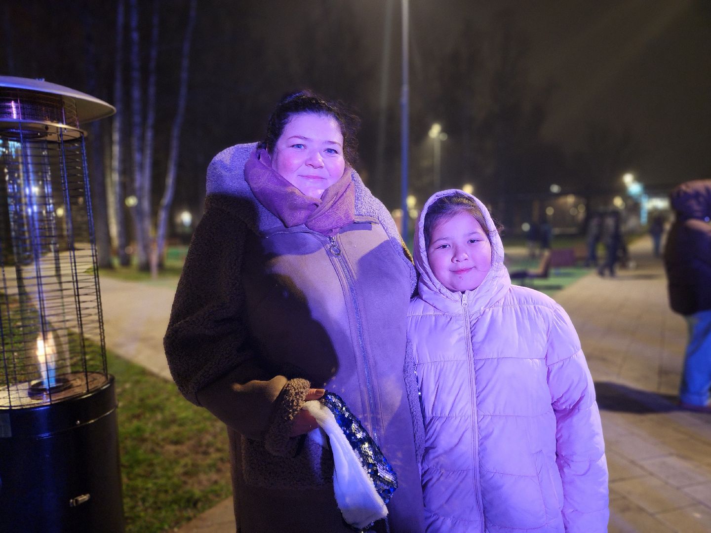 сергиево-посадский городской округ, краснозаводск, парк победы, зима в  подмосковье, зимний сезон в парке, ёлка,