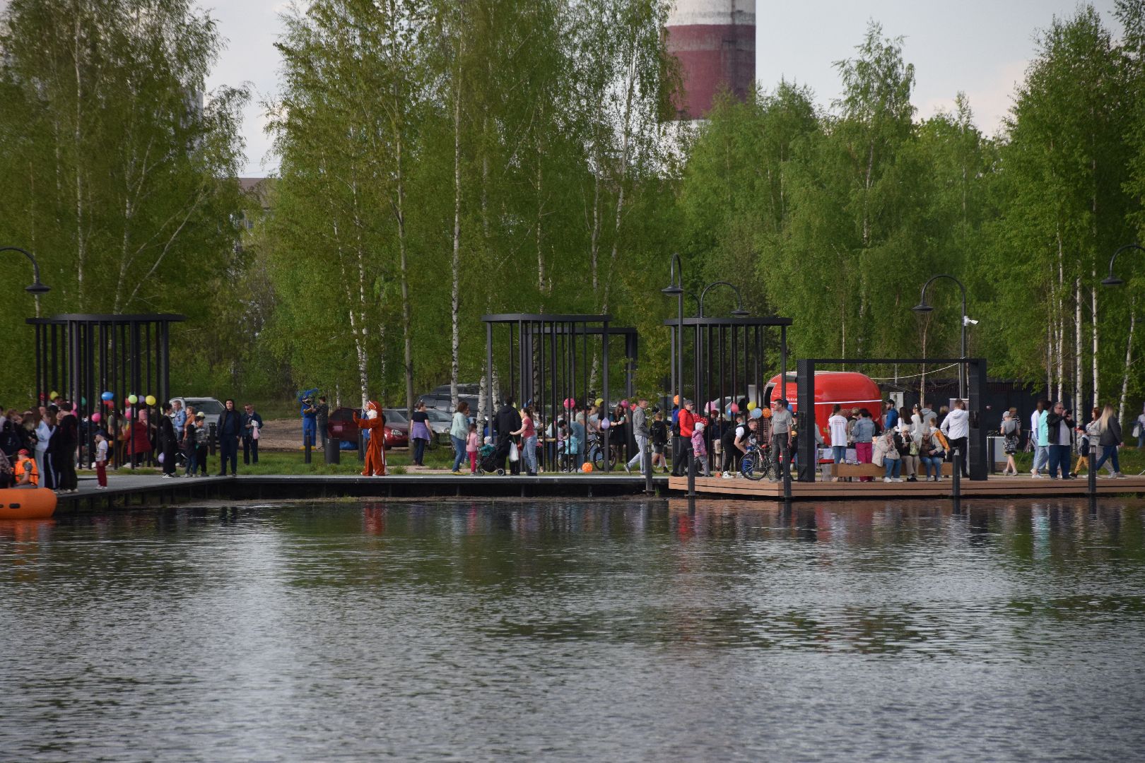 Электрогорск, городской округ Павловский Посад, благоустройство, набережная, сквер