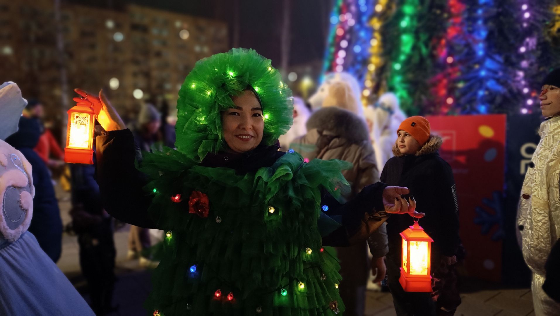 зима в  подмосковье, парк, лобня,