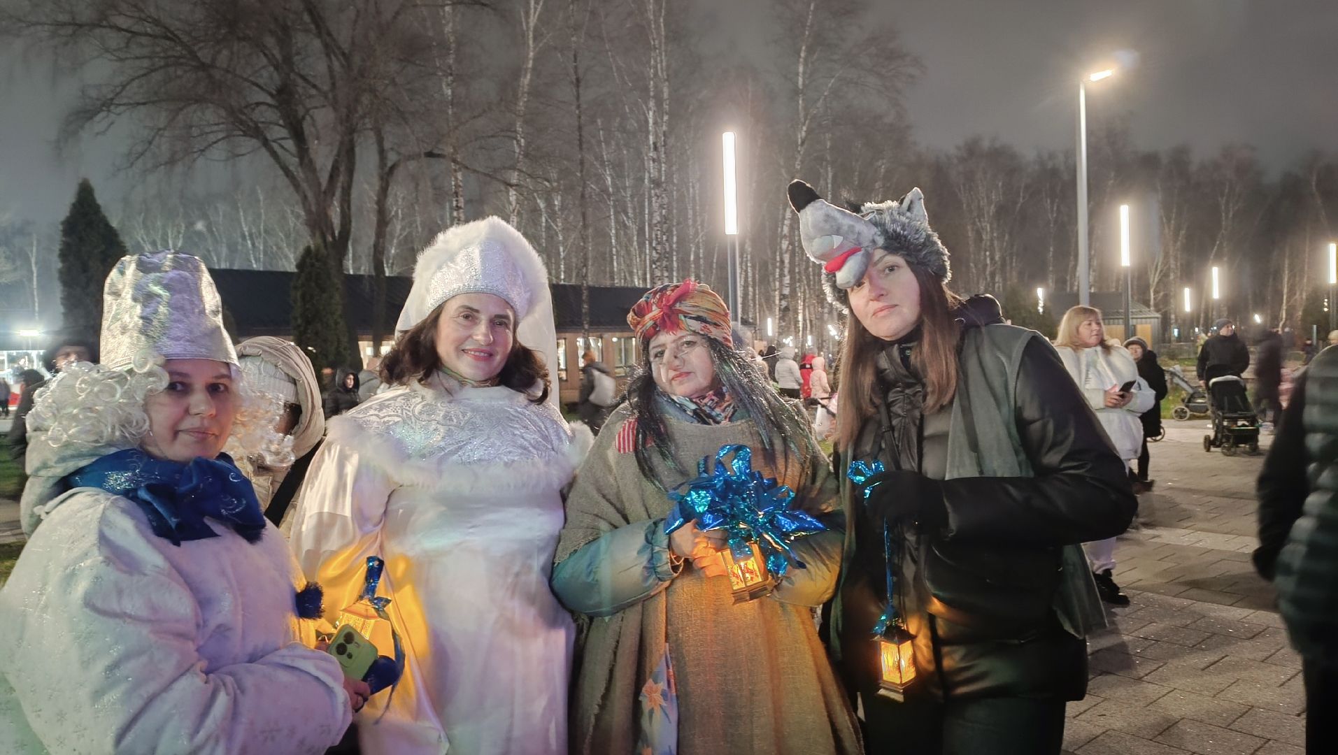 зима в  подмосковье, парк, лобня,