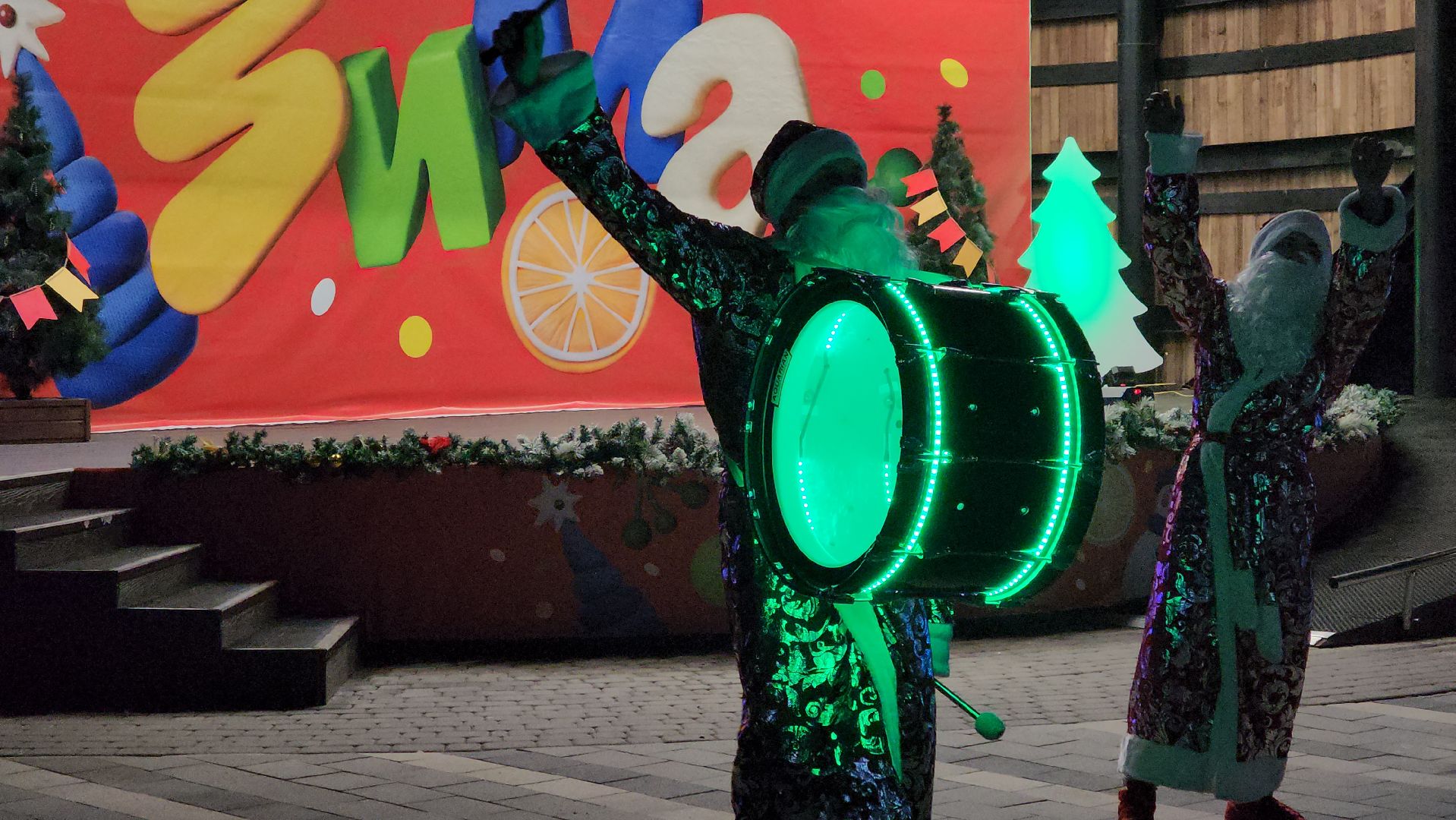 кашира, открытие зимнего сезона, праздник, зима, новый год , парк, дед мороз,