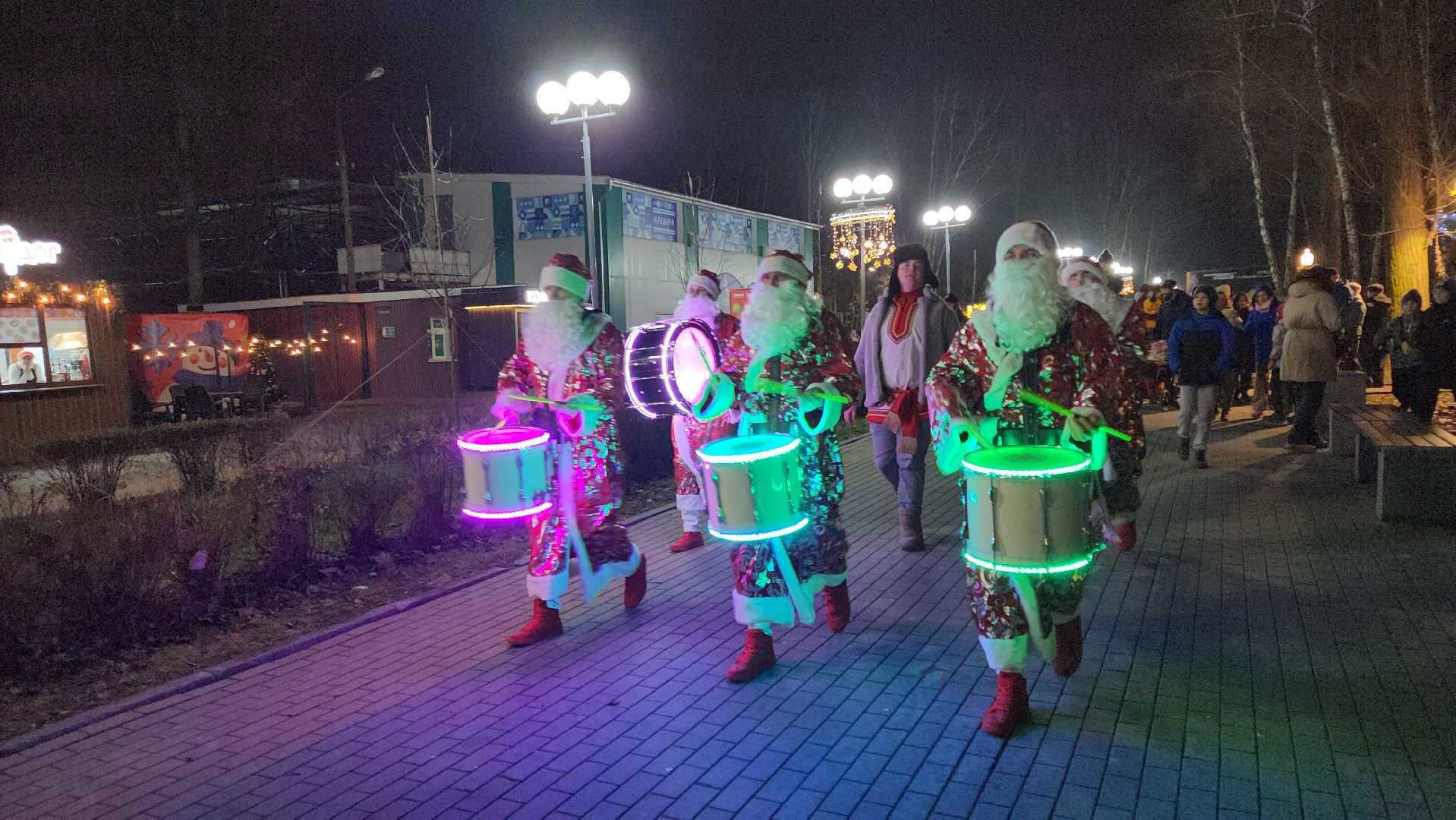 кашира, открытие зимнего сезона, праздник, зима, новый год , парк, дед мороз,