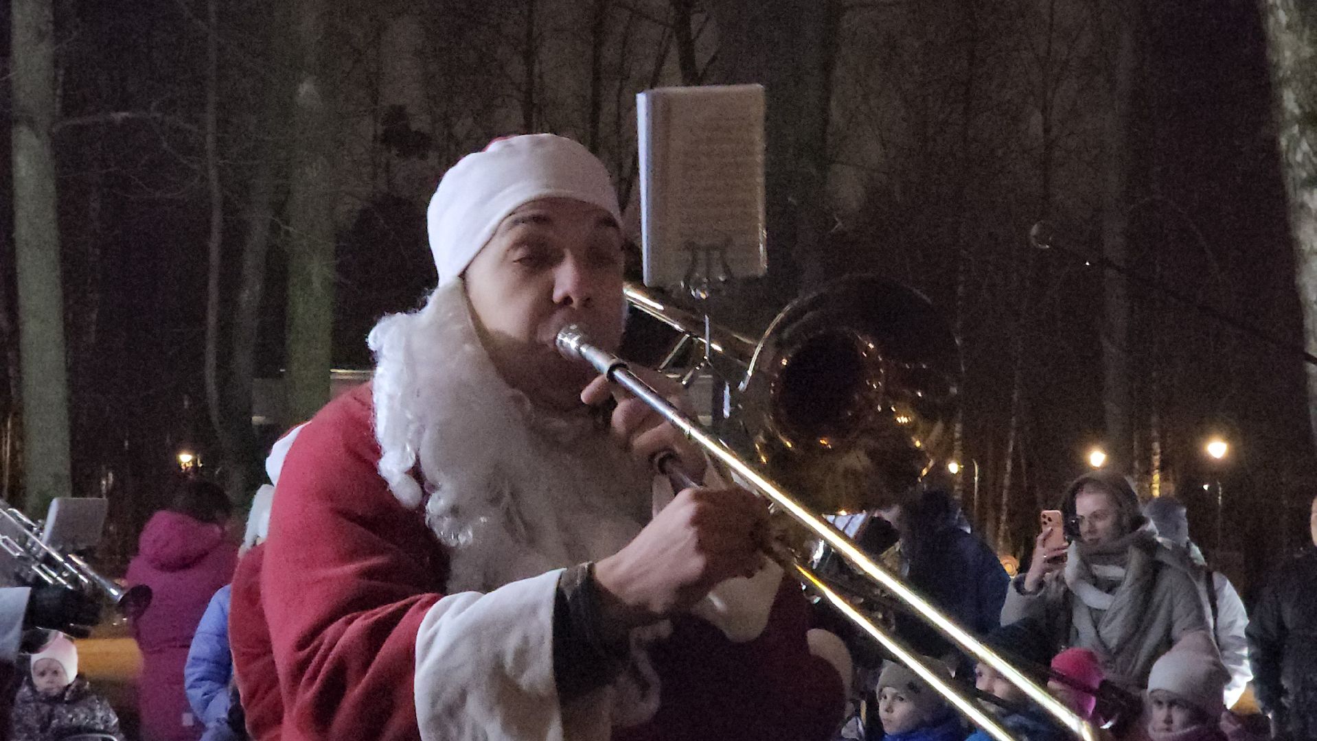 городской парк, красногорск, зажжение елки, дед мороз,