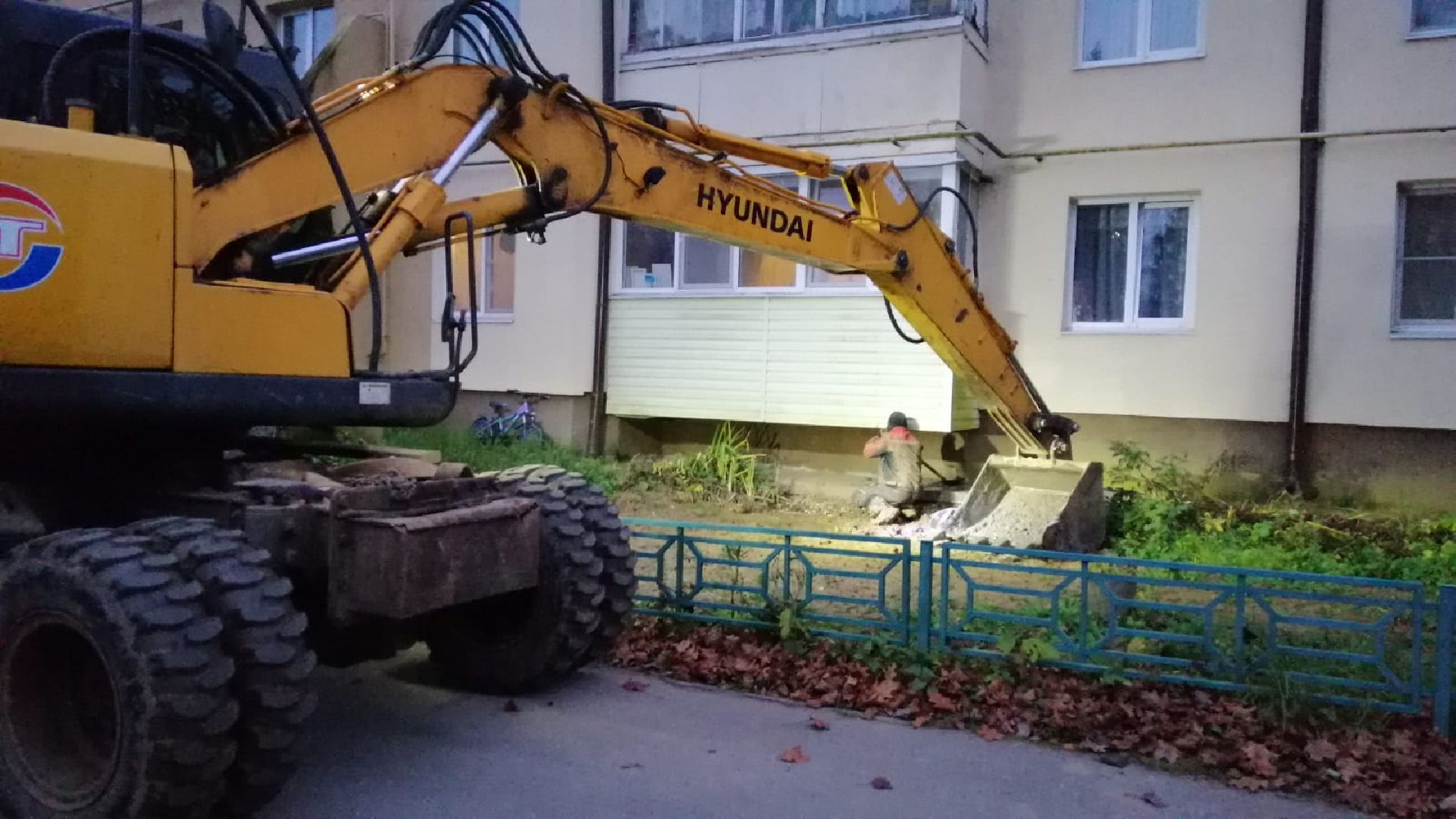 городской округ восход, жкх, благоустройство, отмостка, отмостка дома,