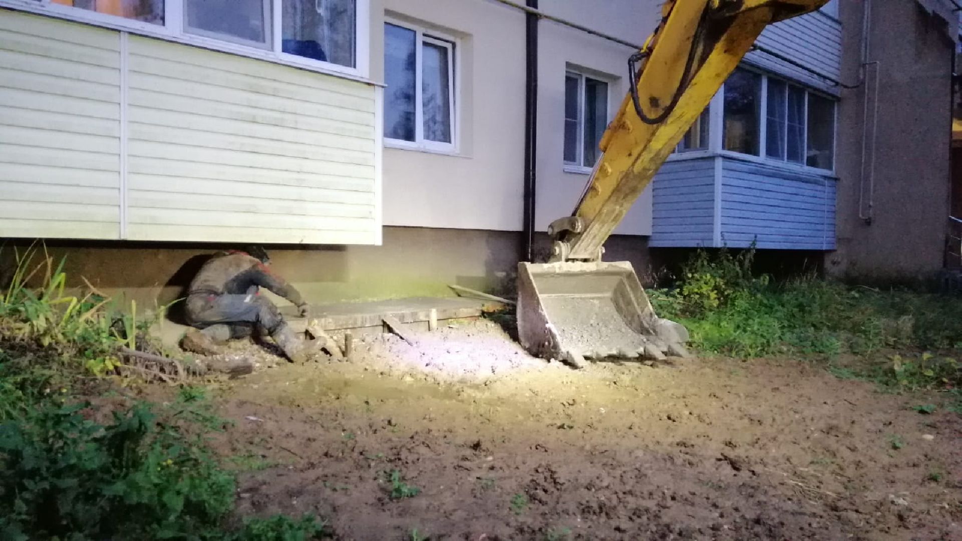 городской округ восход, жкх, благоустройство, отмостка, отмостка дома,