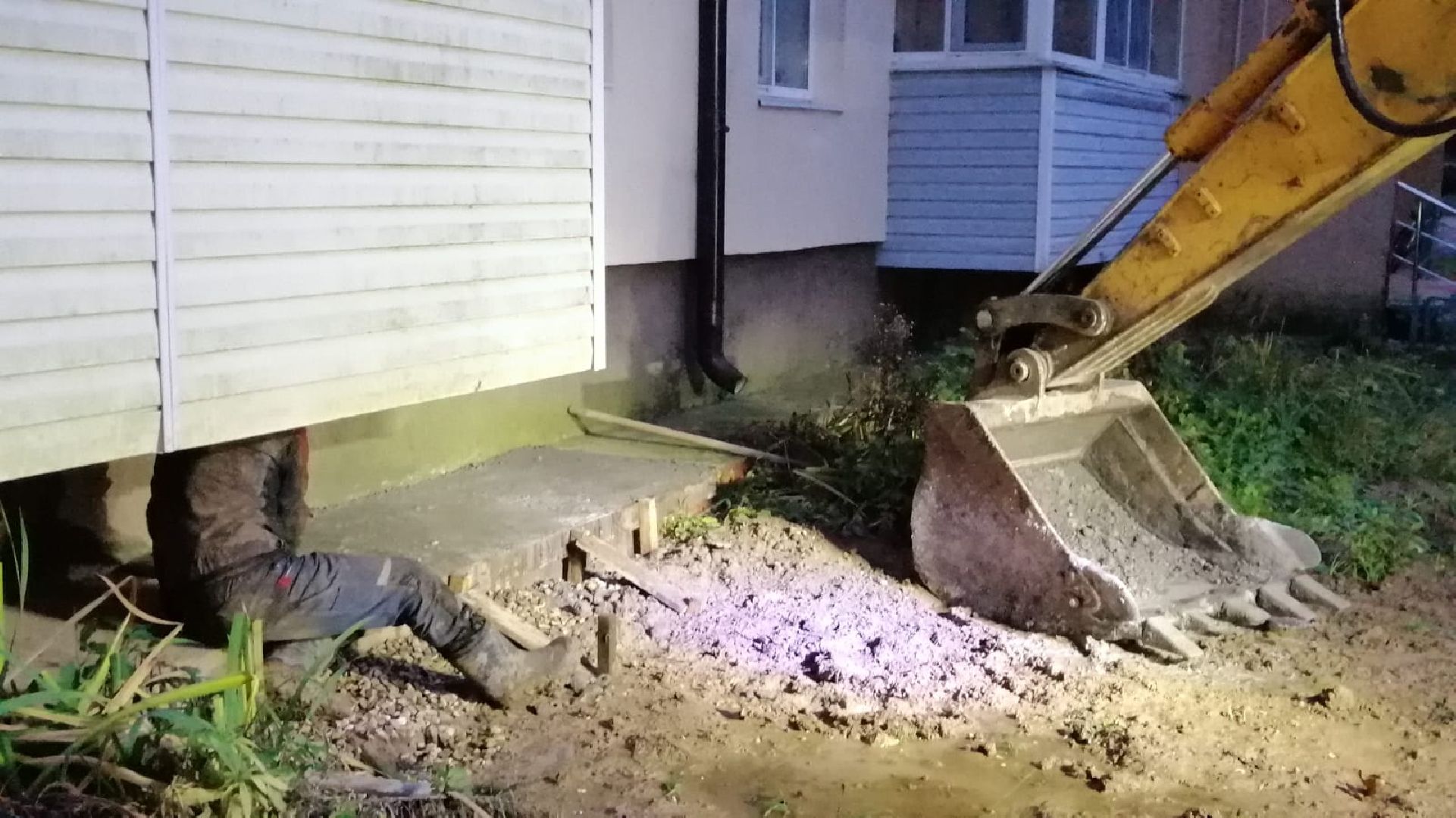 городской округ восход, жкх, благоустройство, отмостка, отмостка дома,