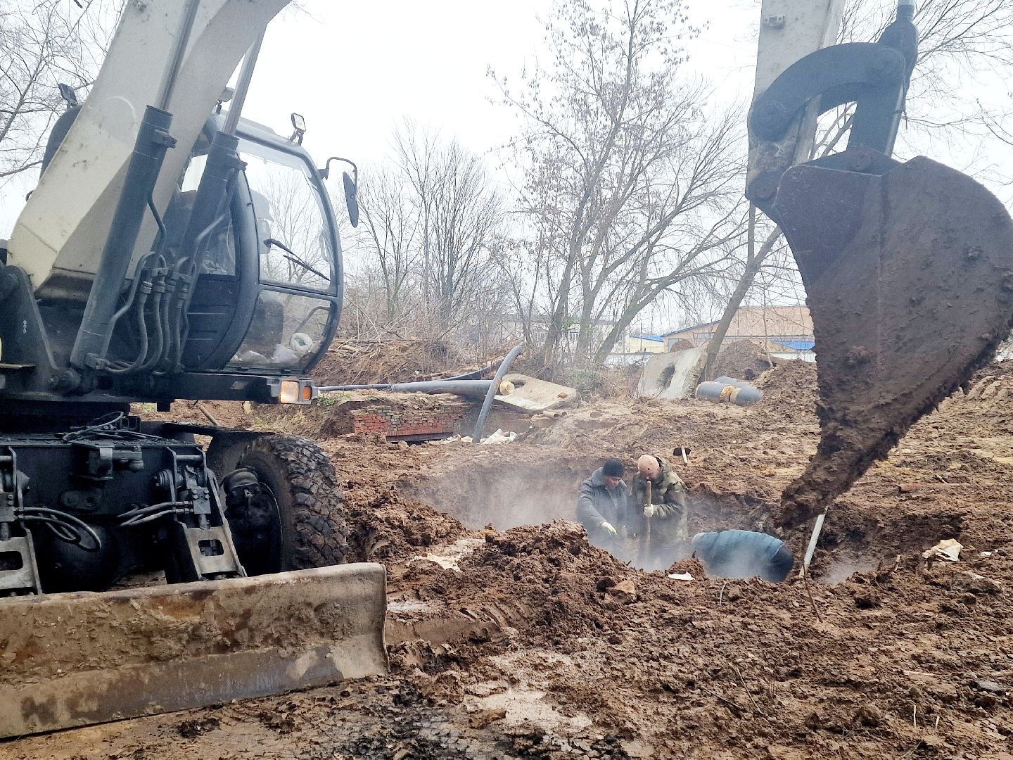 воскресенск, авария на трубопроводе,