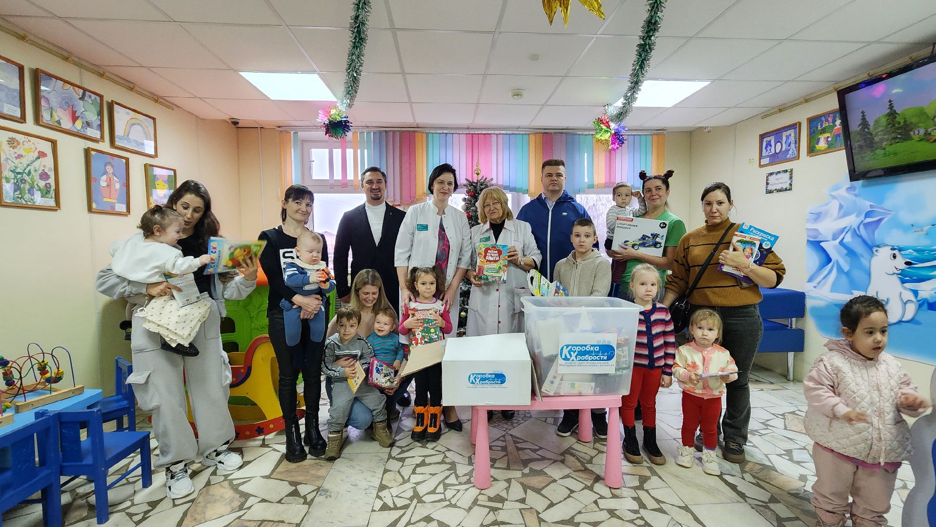 клин, детская поликлиника, коробка храбрости, единая россия ,