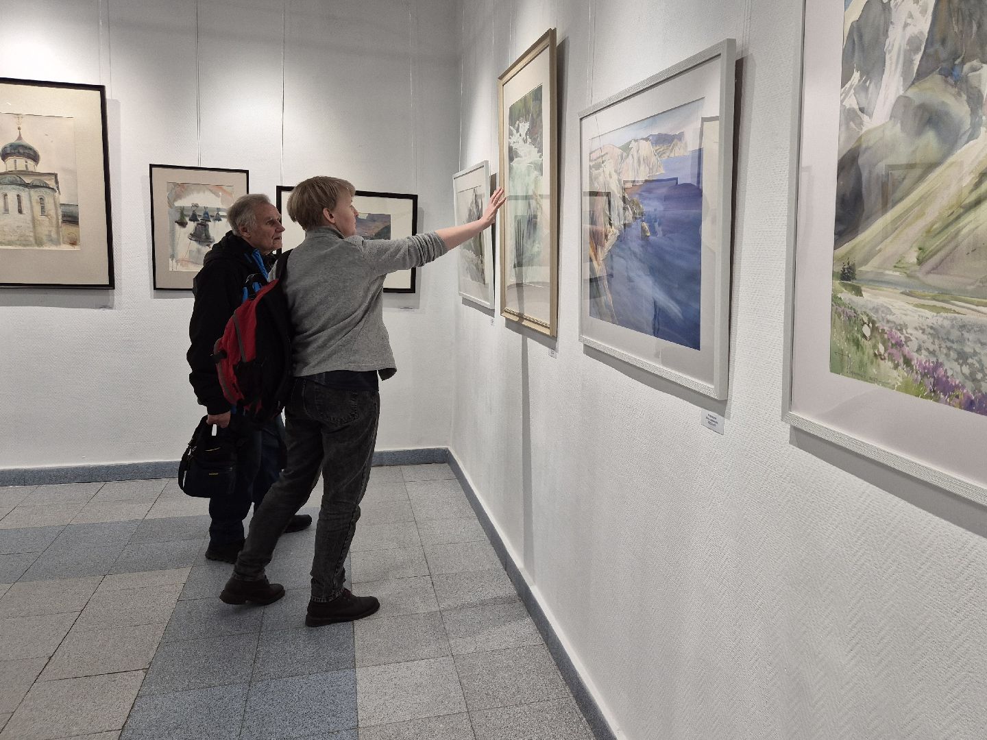 открытие выставки, орехово-зуево, акварель,