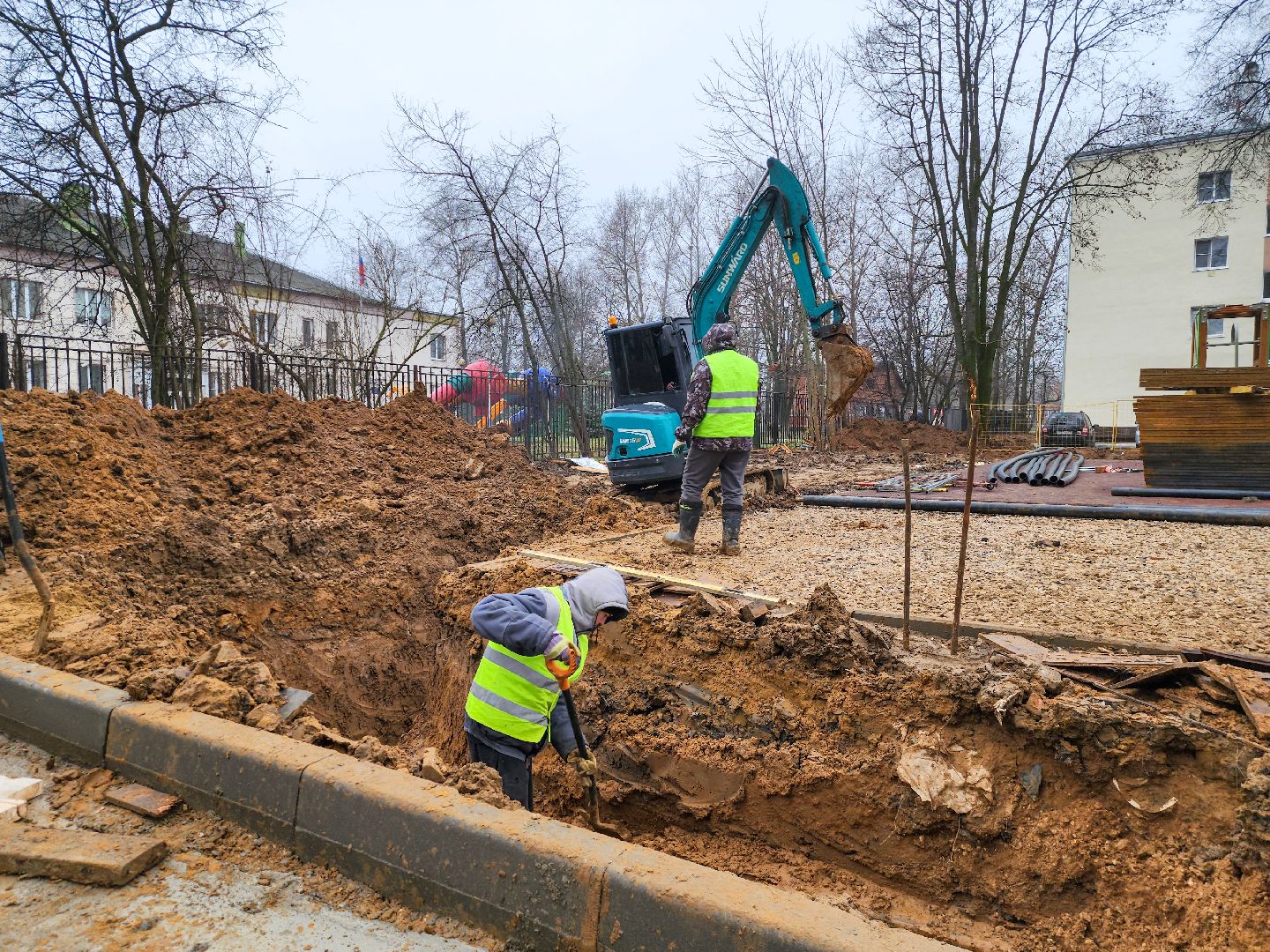 подольск, дом для переселенцев, строительство дома, южный поселок,