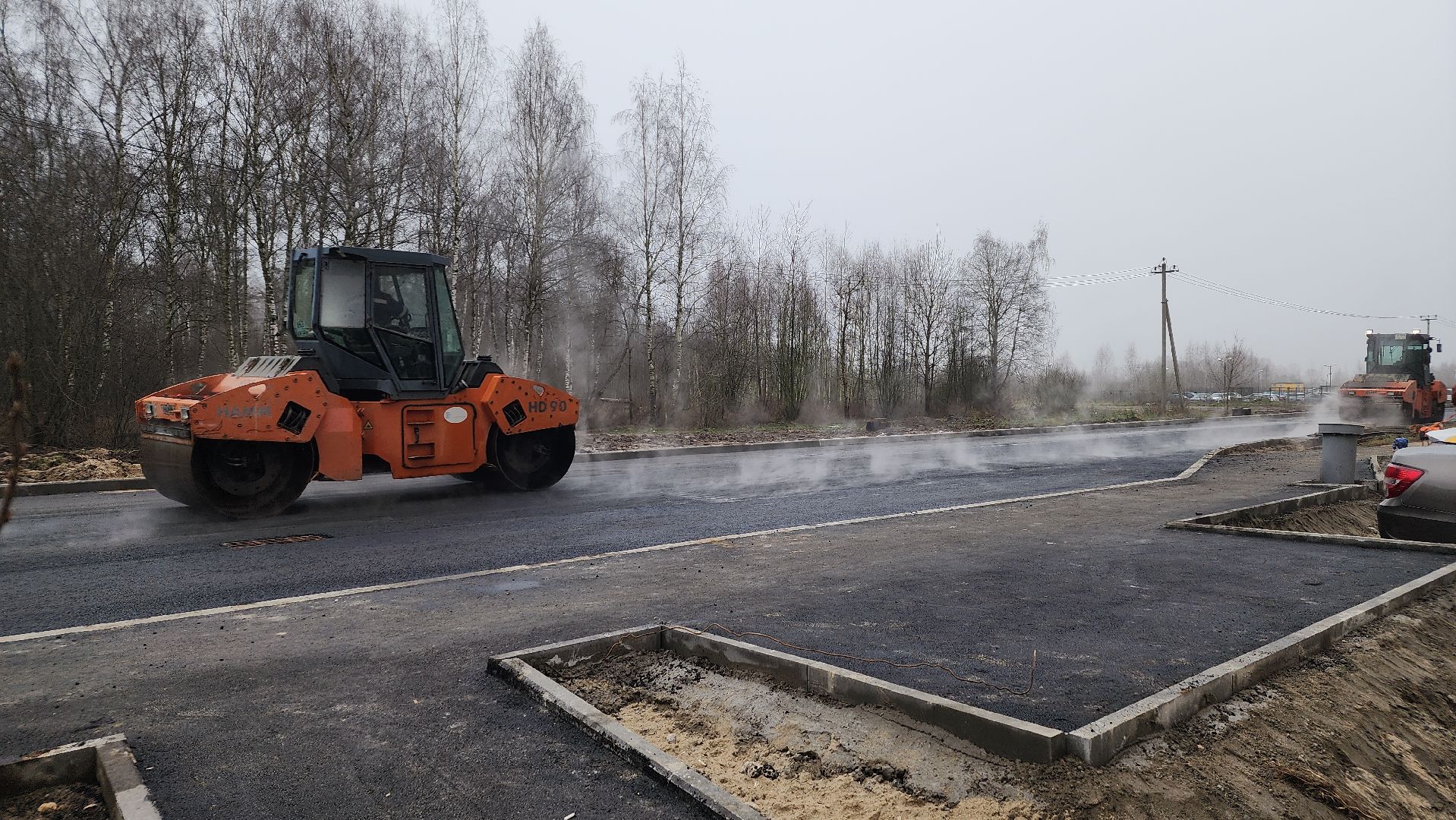 дороги, строительство дороги, лосино-петровский,